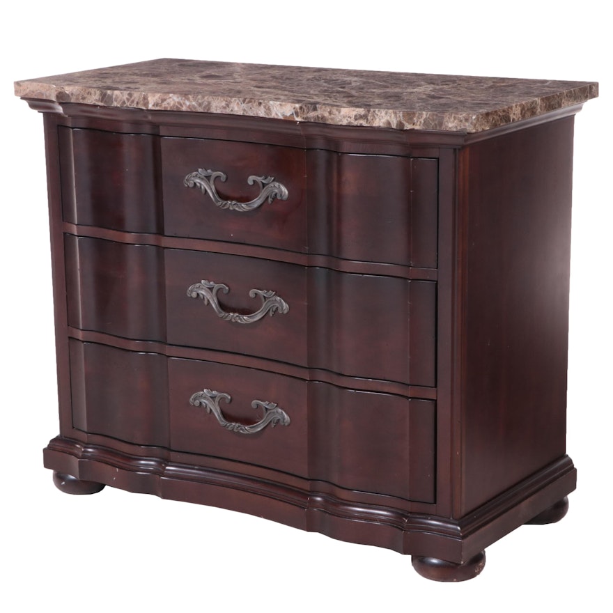 Bernhardt Baroque Style Chest with Marble Top