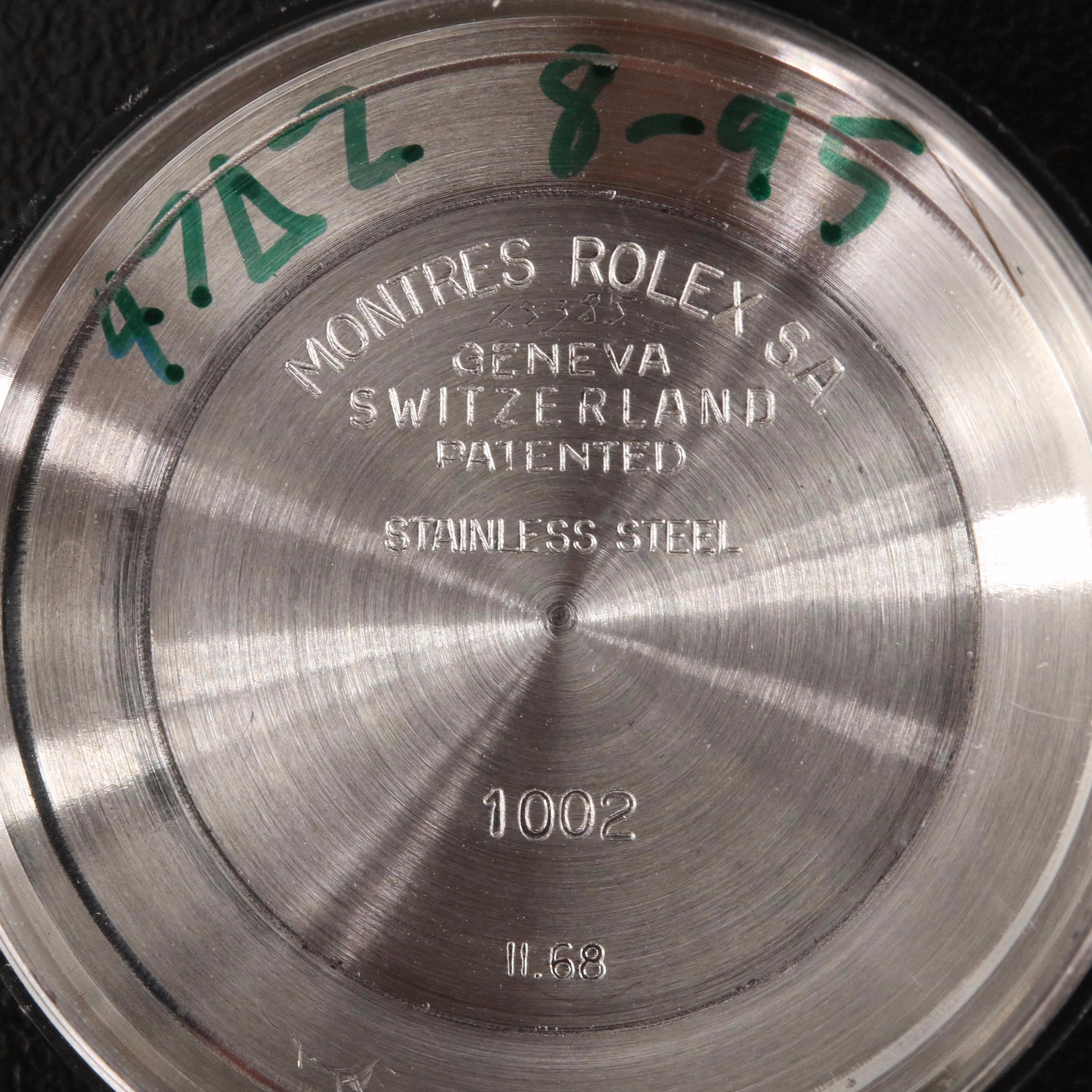 1968 Rolex Oyster Perpetual Stainless Steel Watch