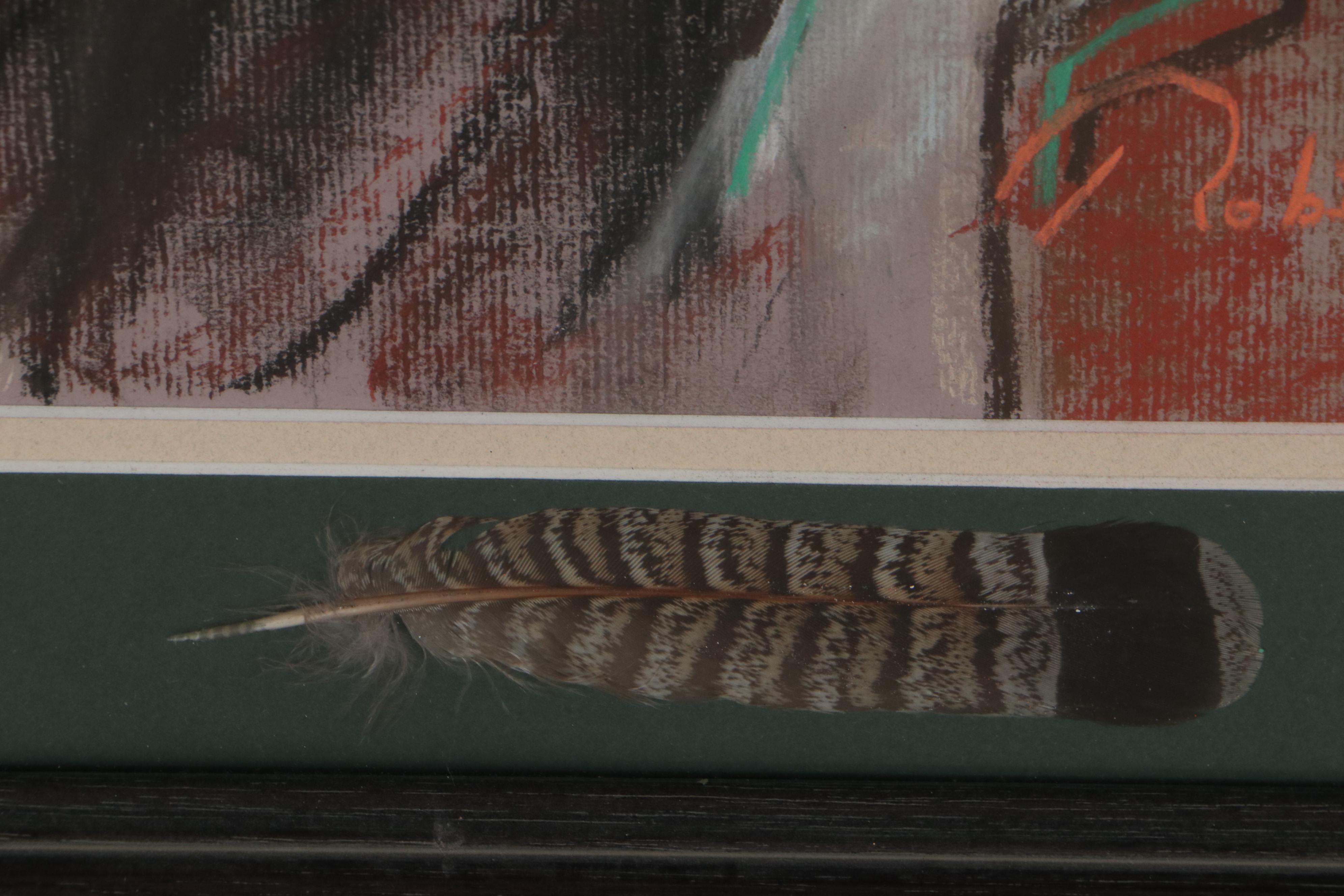 Robert Byrd Portrait Pastel Drawing