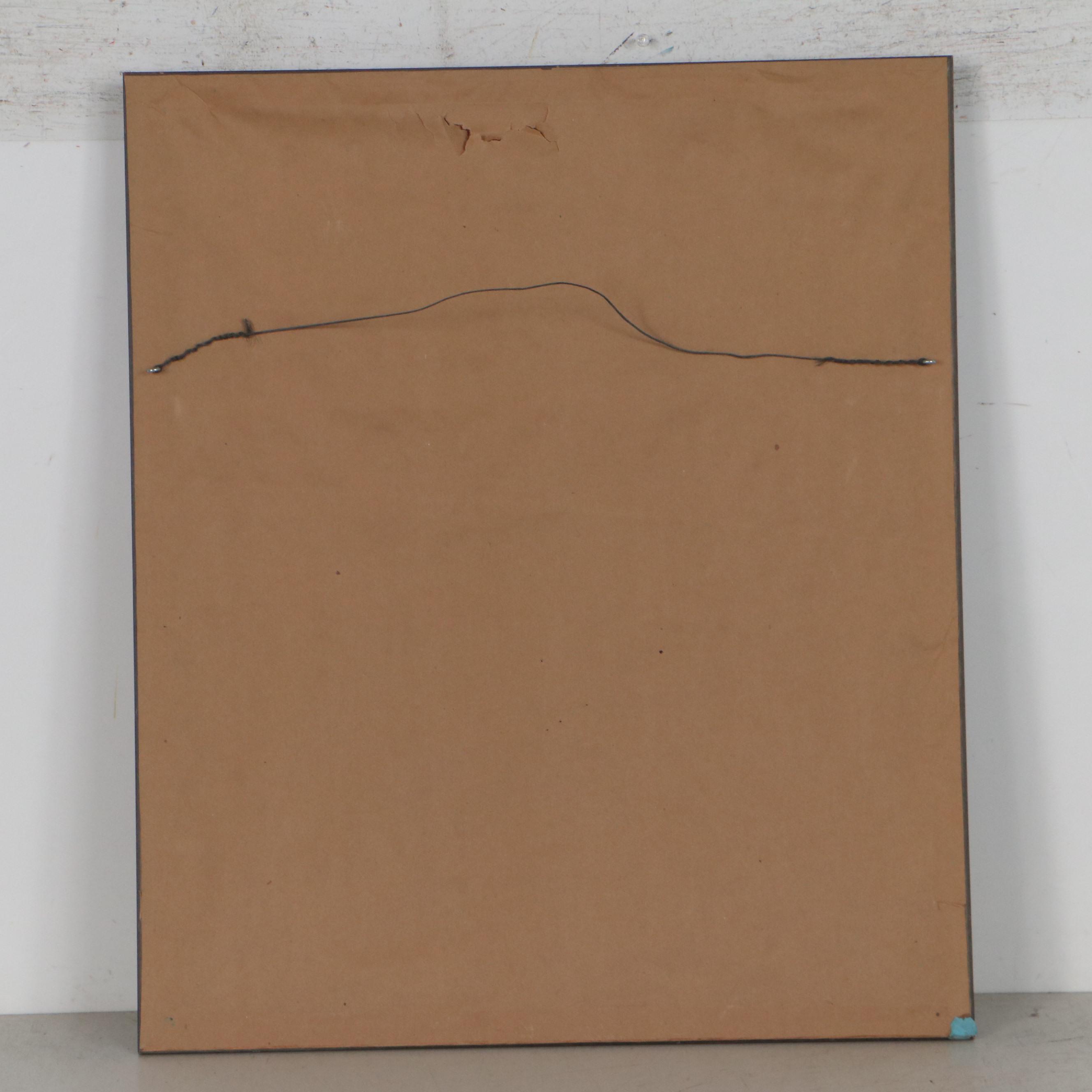 Robert Byrd Portrait Pastel Drawing