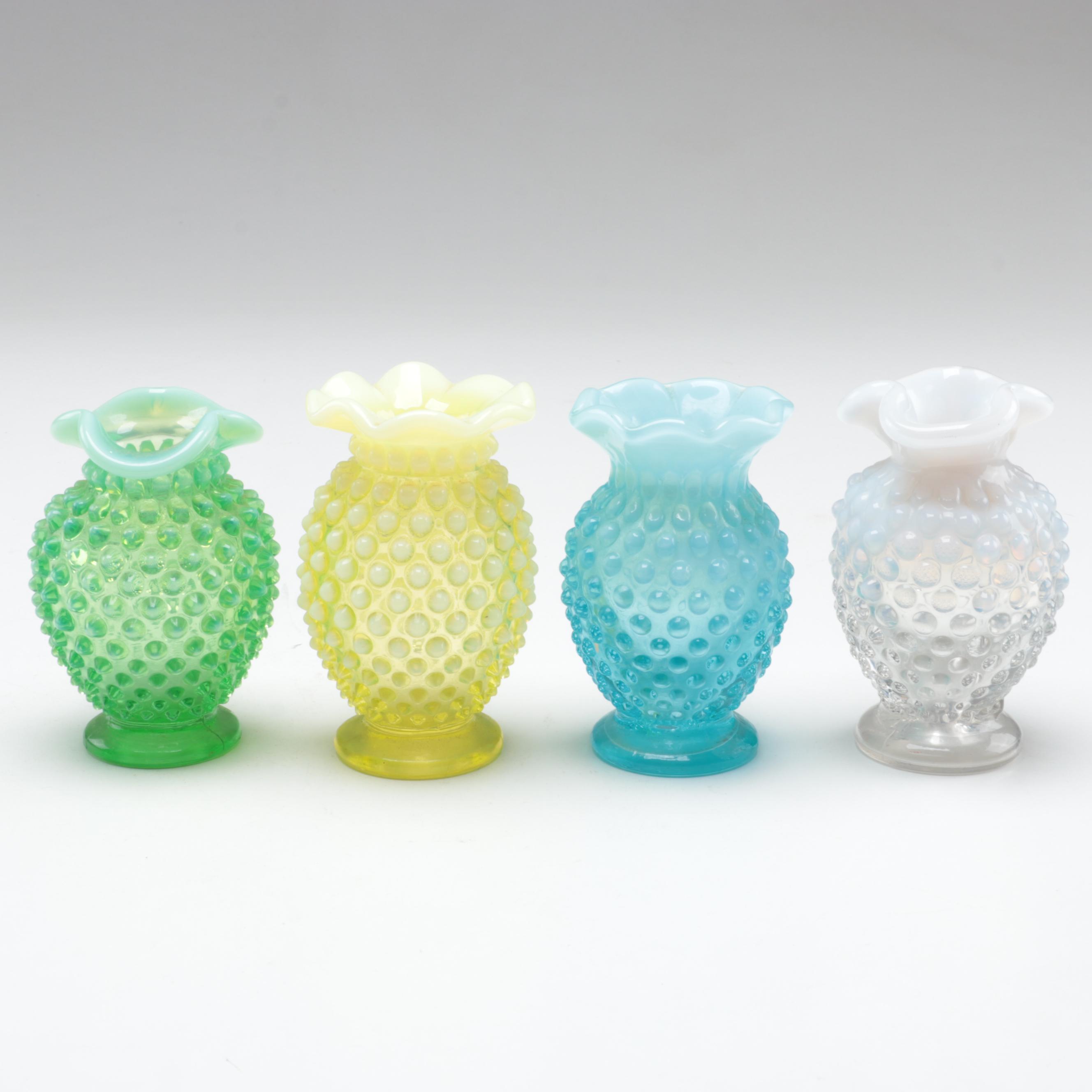 Hobnail  Glass Vases, 20th Century