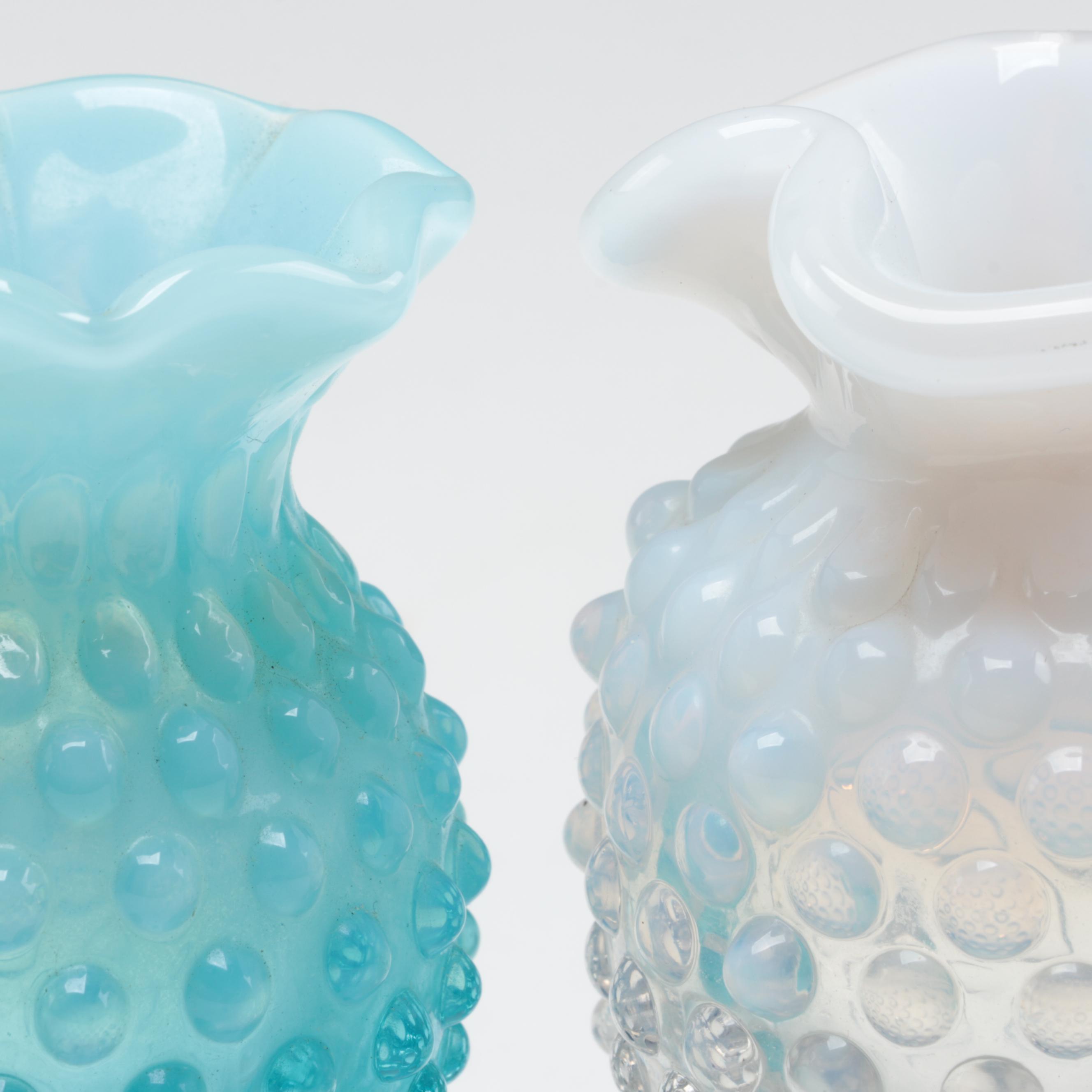 Hobnail  Glass Vases, 20th Century