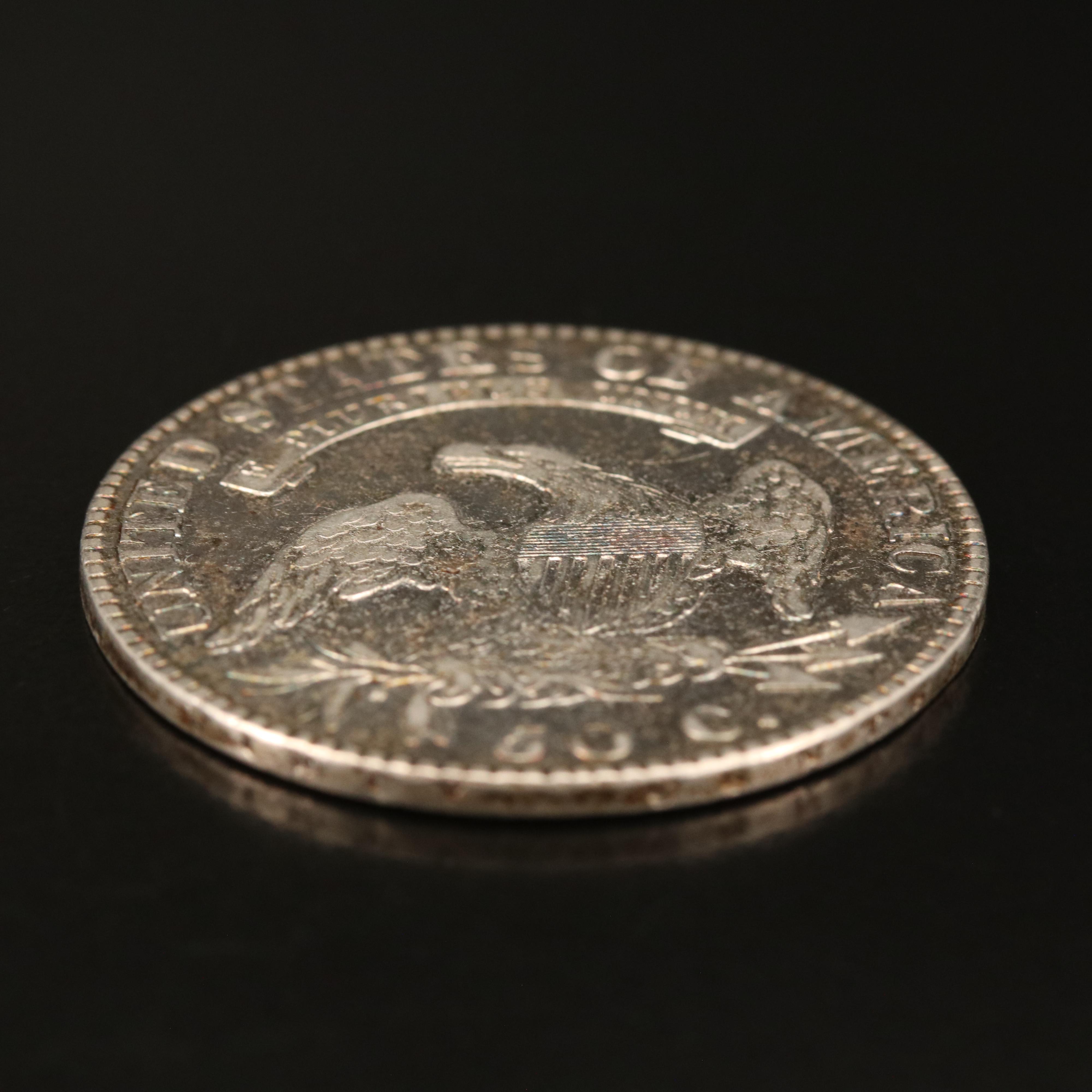 1824 Capped Bust Silver Half Dollar