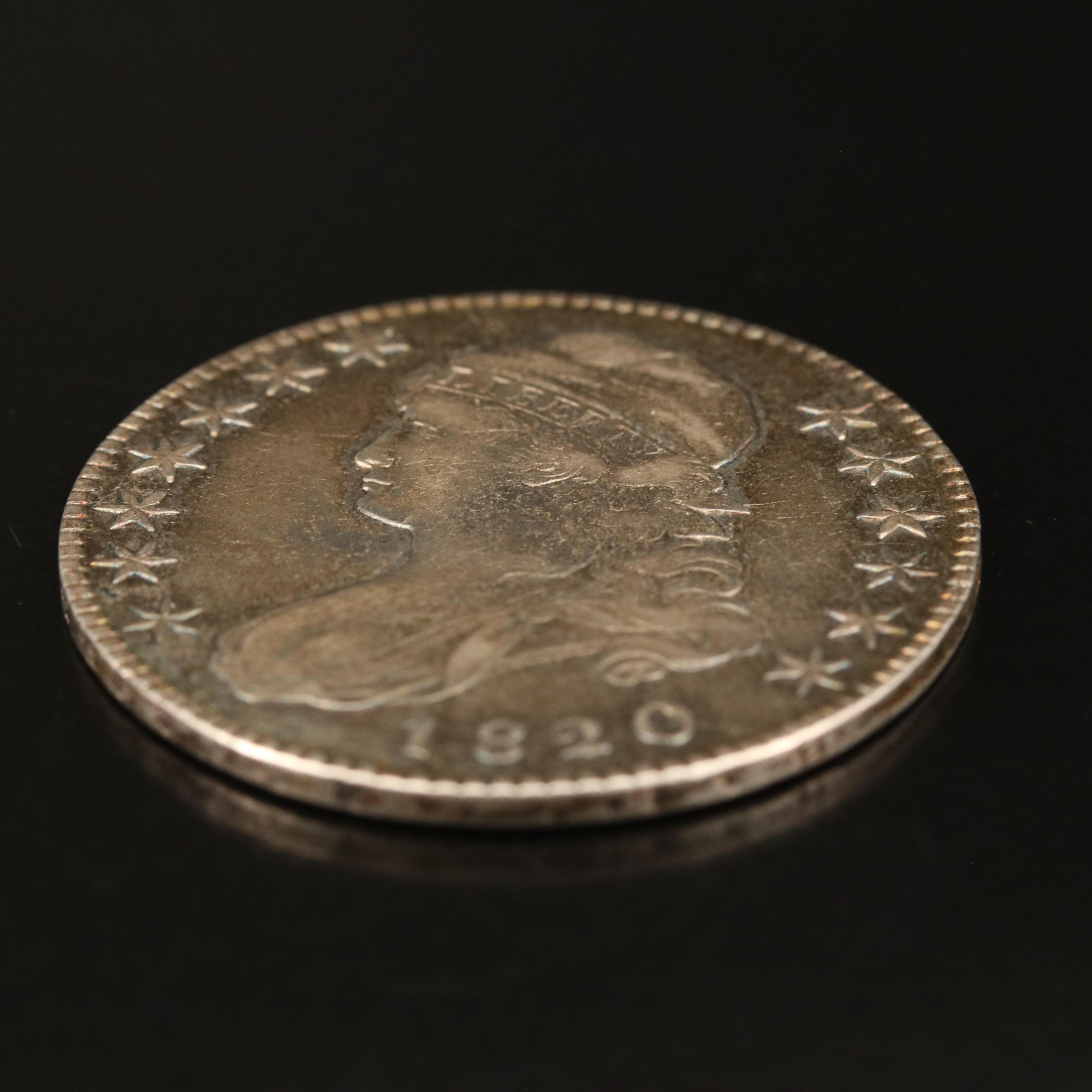 1824 Capped Bust Silver Half Dollar