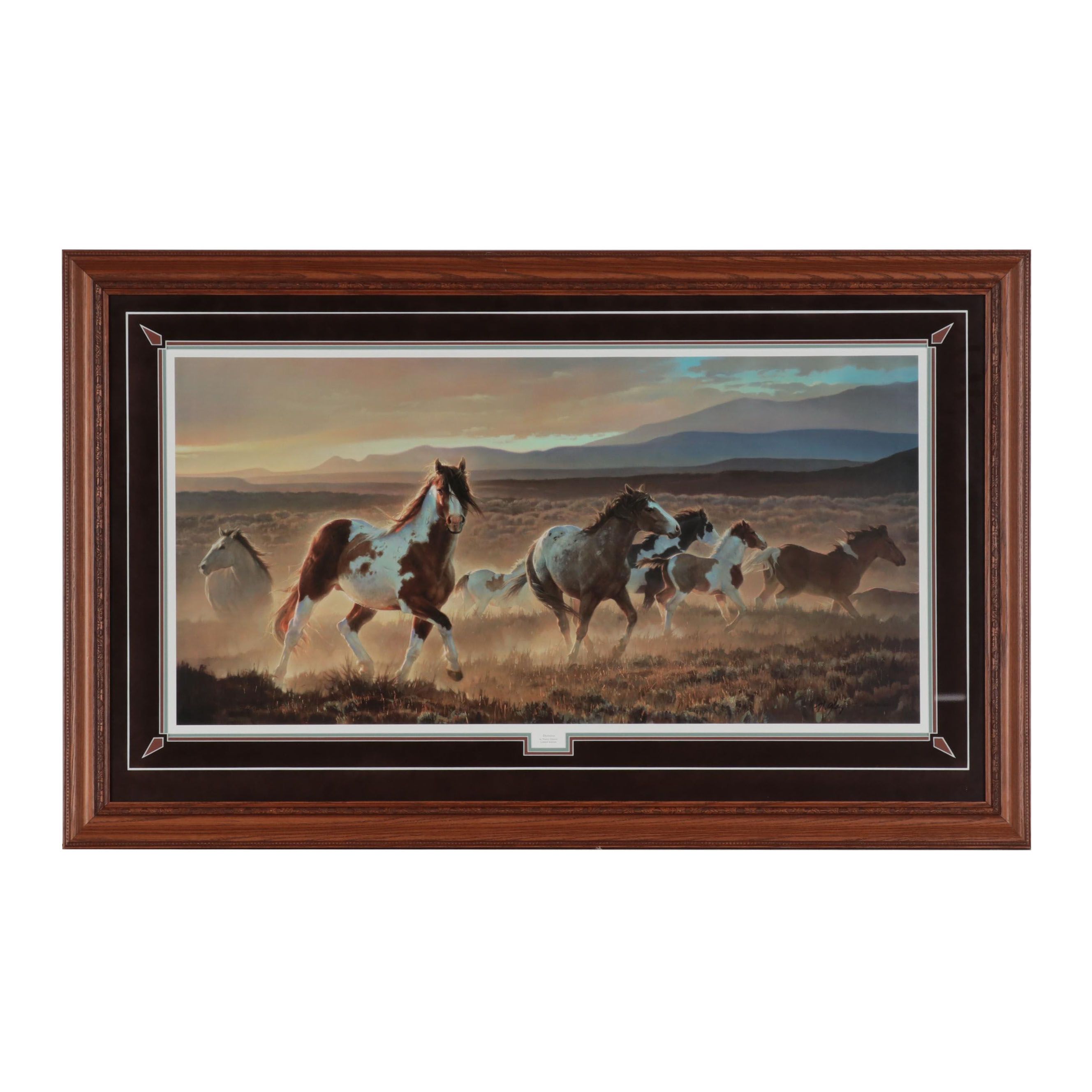 Nancy Glazier Offset Lithograph "Domino," Late 20th Century