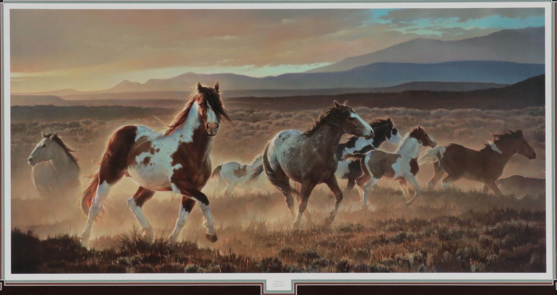 Nancy Glazier Offset Lithograph "Domino," Late 20th Century