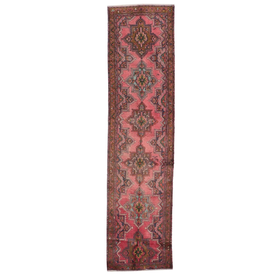 3' x 12'5 Hand-Knotted Persian Karaja Carpet Runner