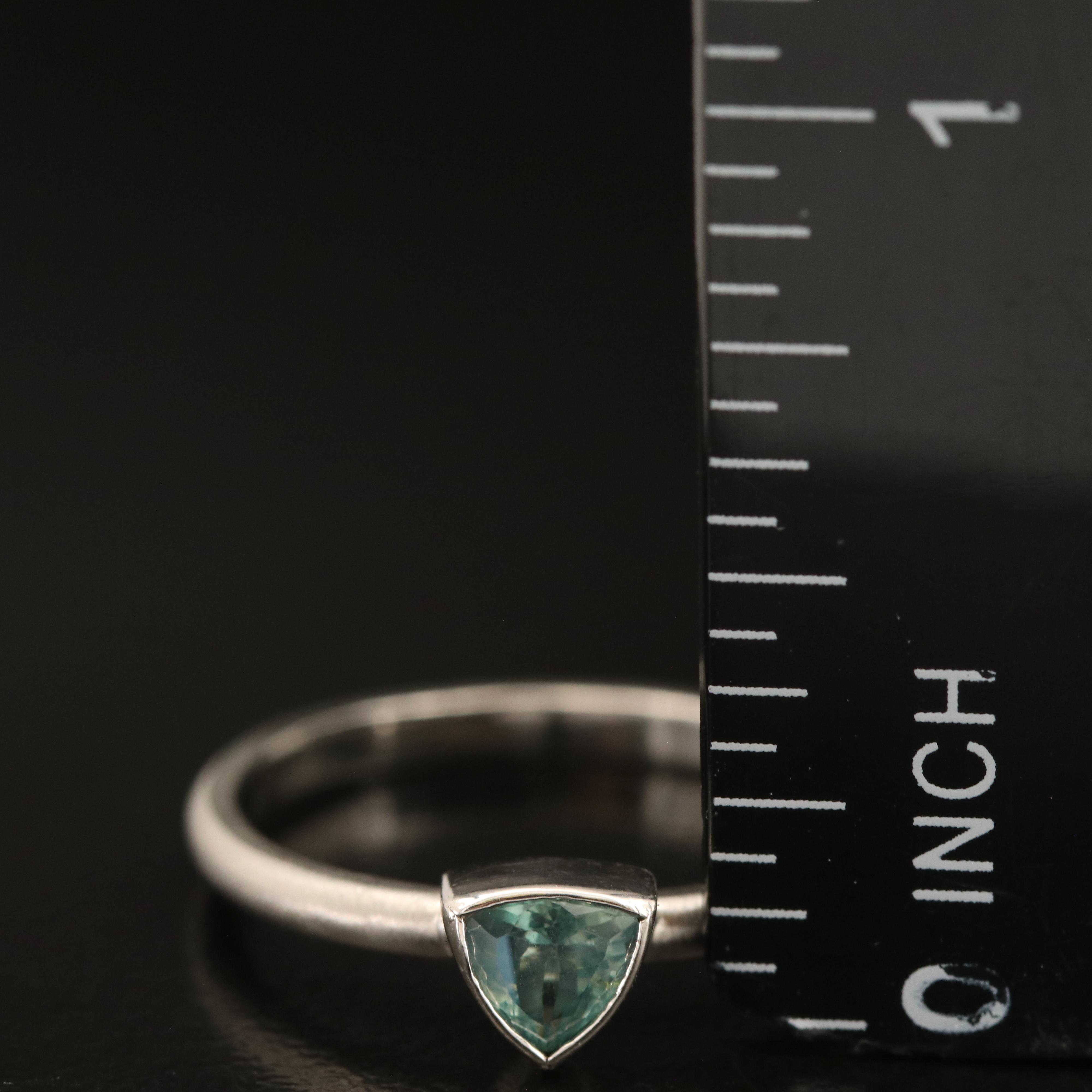 Platinum Alexandrite Solitaire Ring