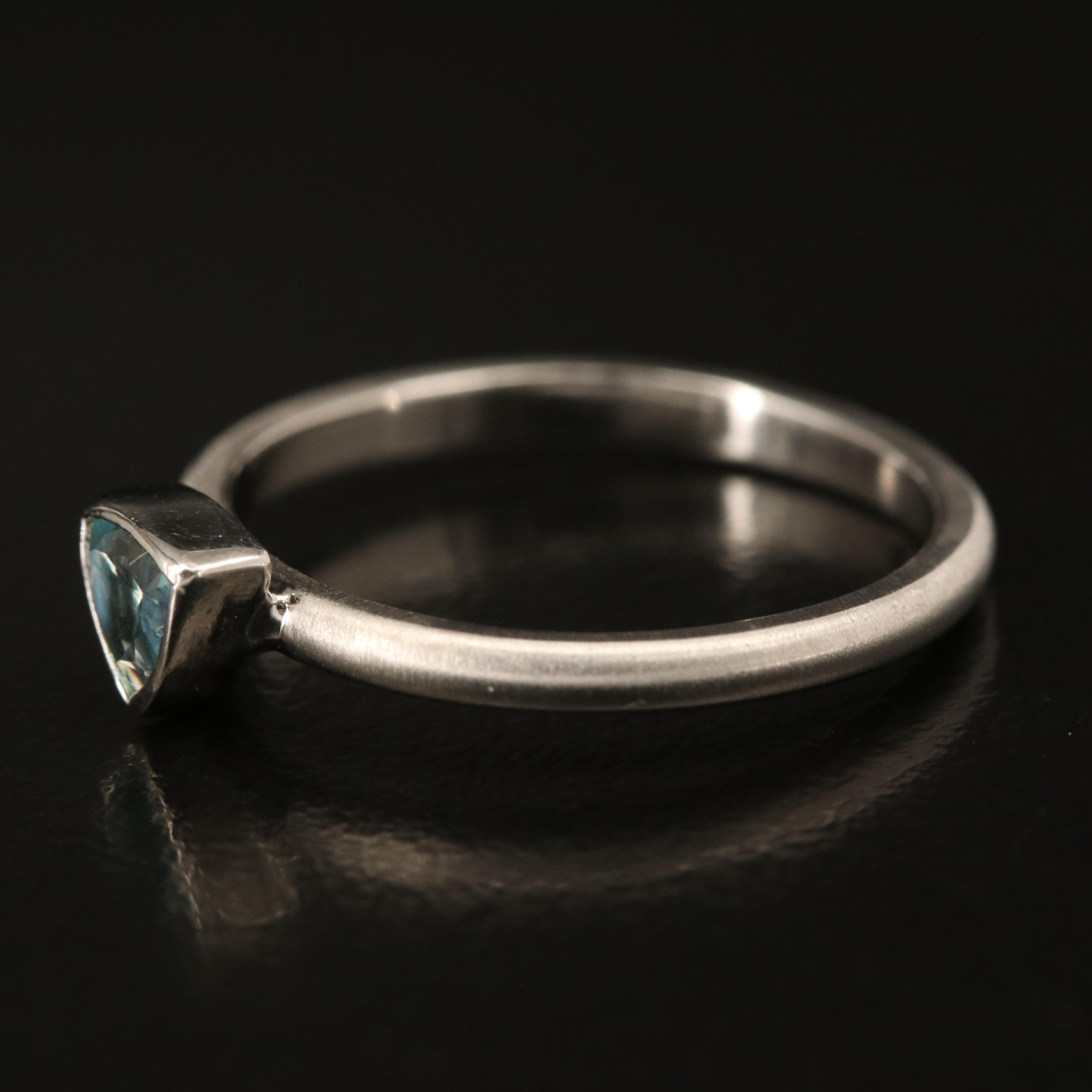 Platinum Alexandrite Solitaire Ring