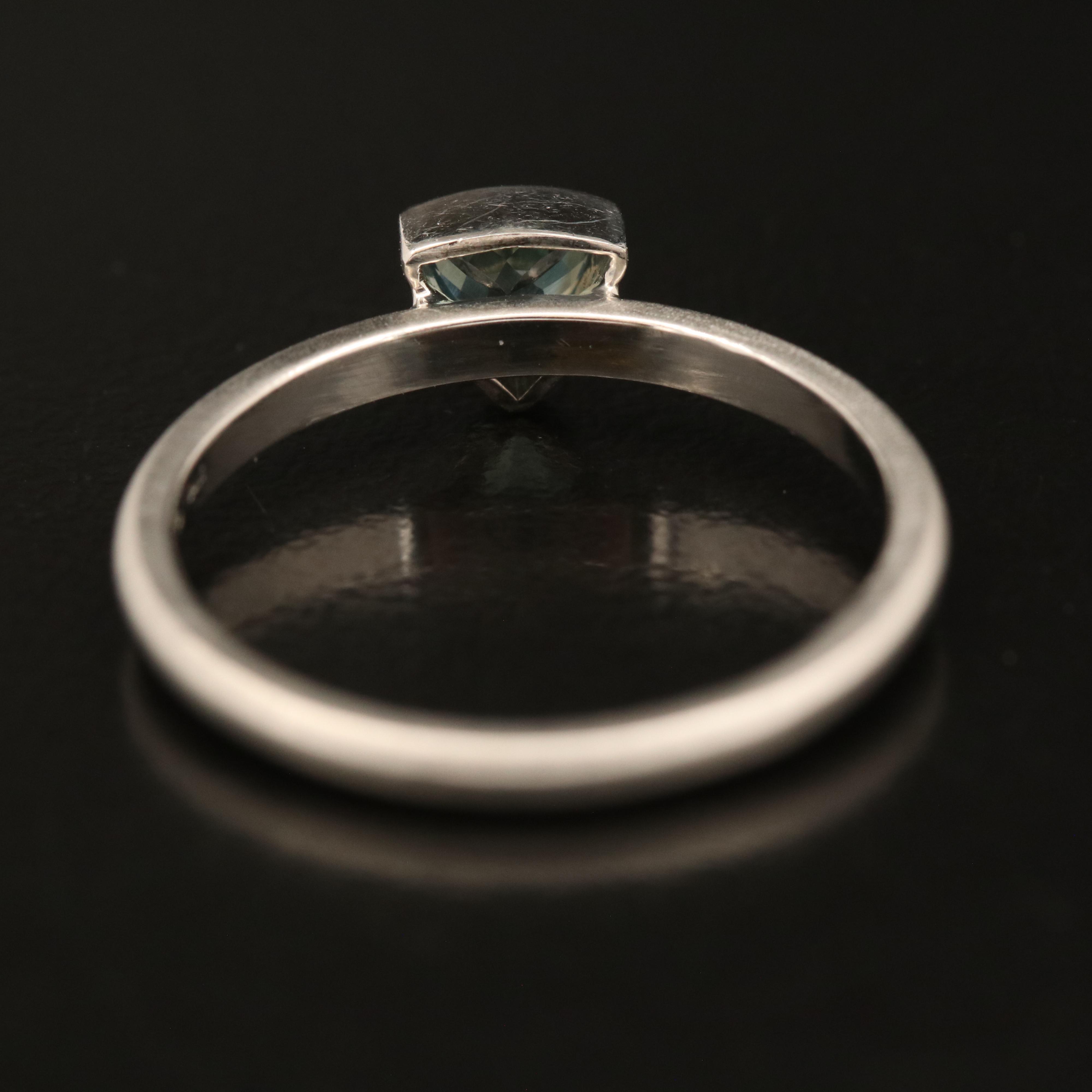 Platinum Alexandrite Solitaire Ring