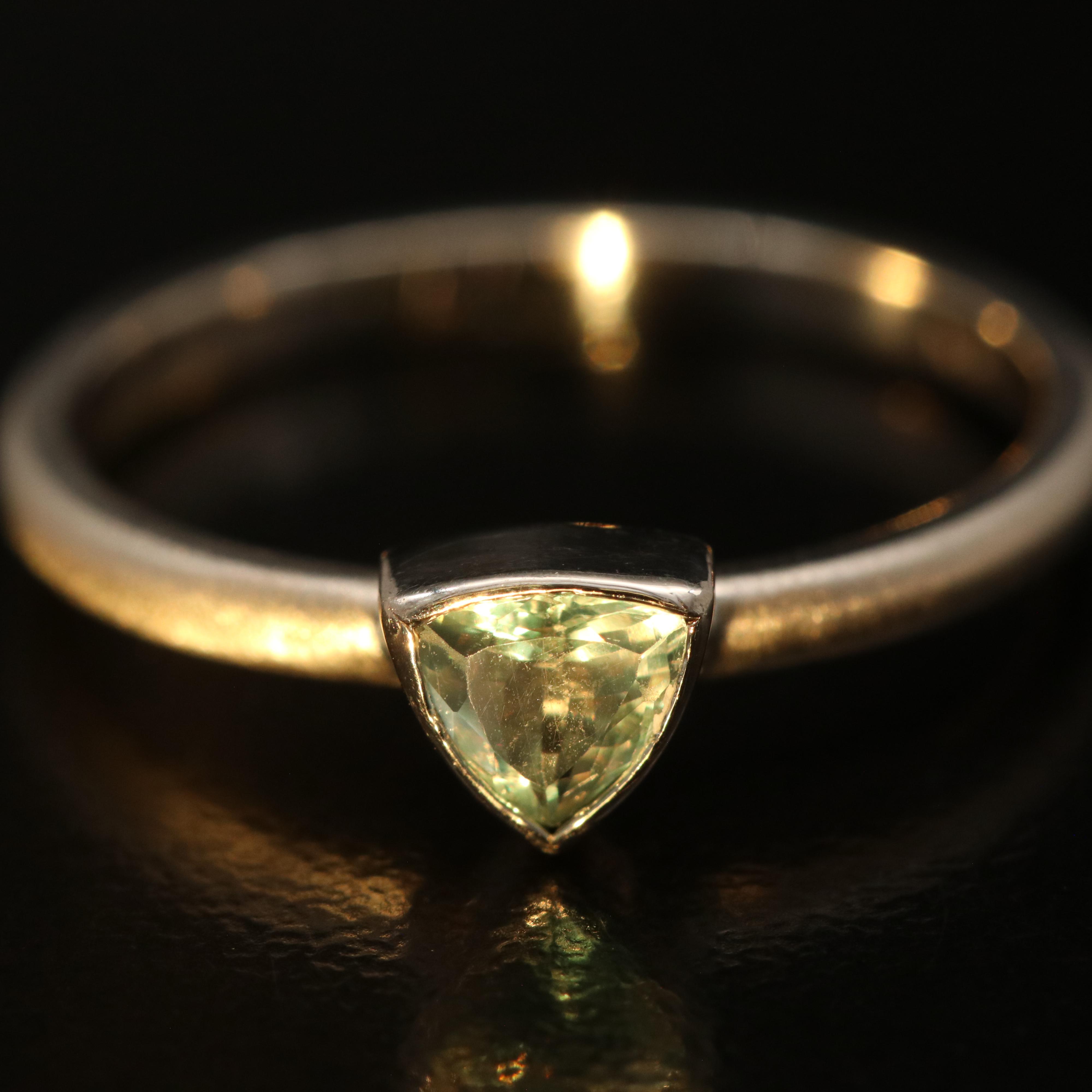 Platinum Alexandrite Solitaire Ring