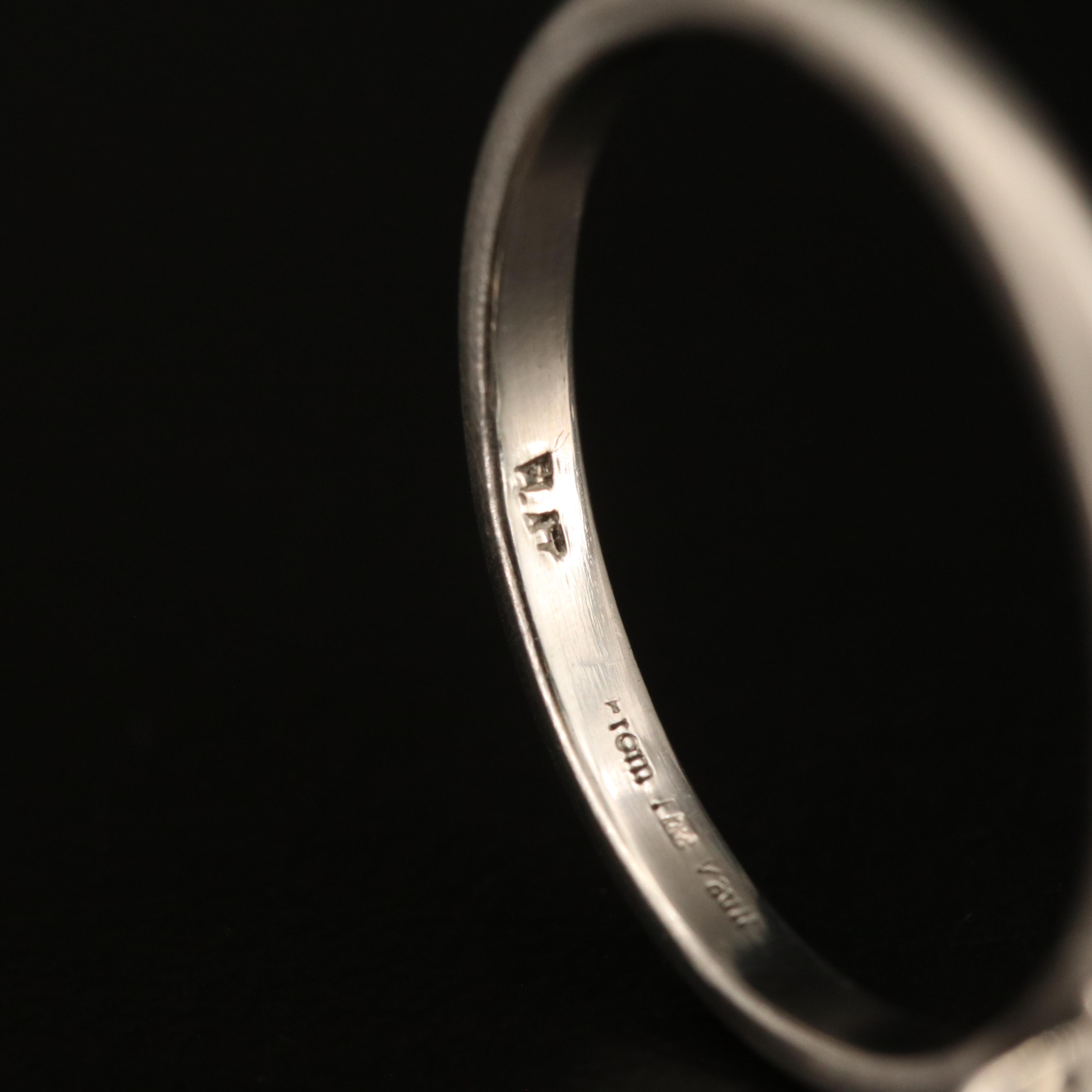 Platinum Alexandrite Solitaire Ring