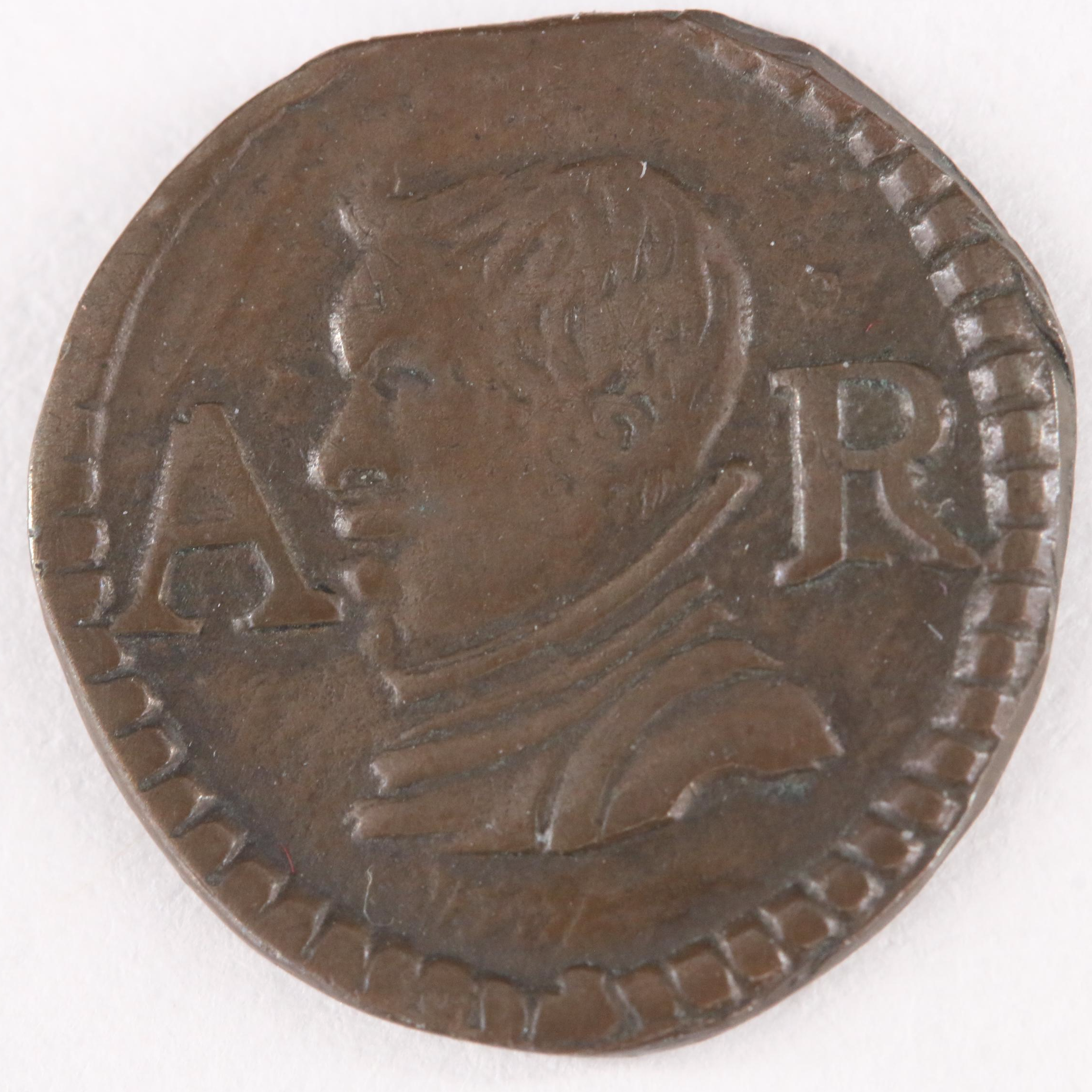 Nine Spanish Coins and Jeton