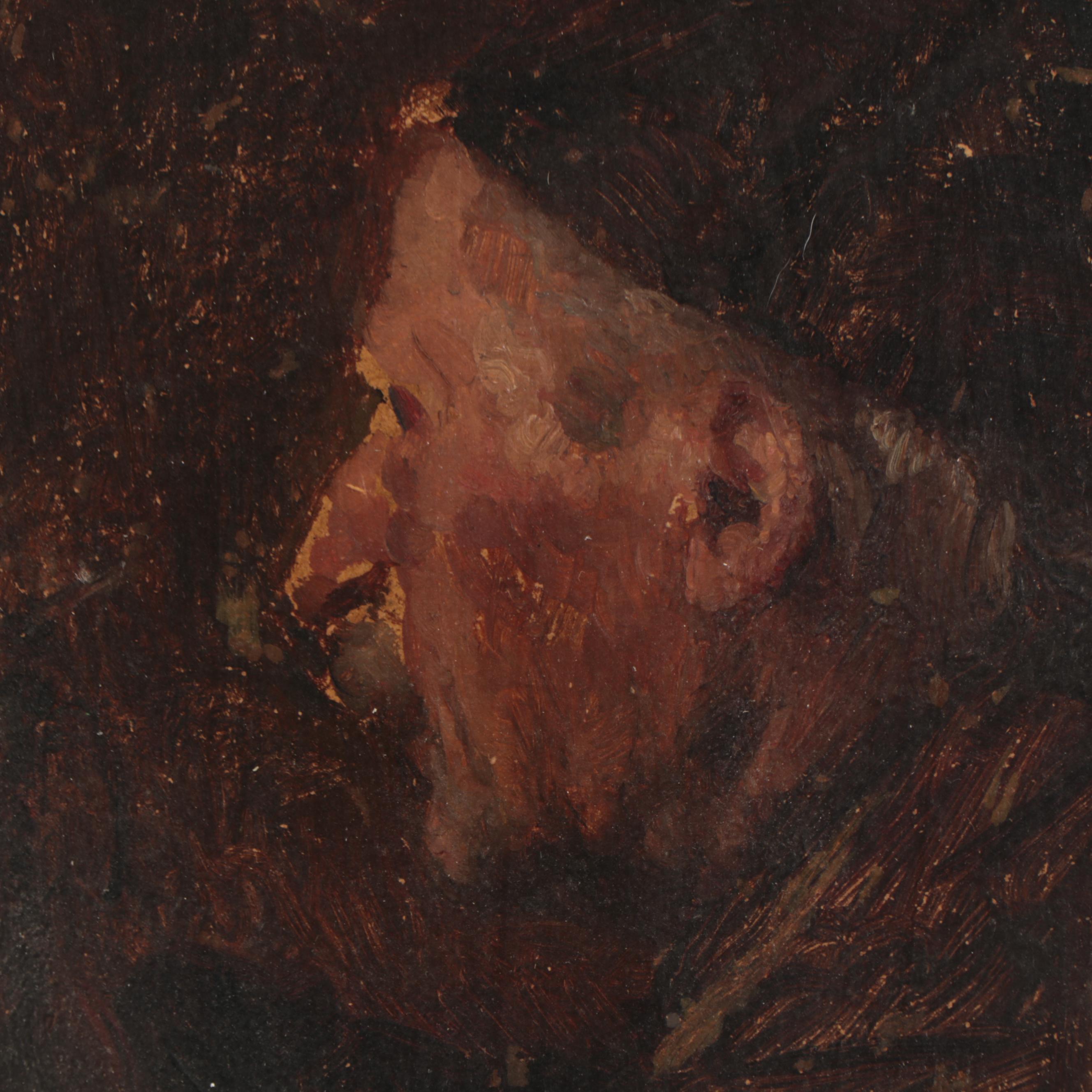 Munich School Style Oil Portrait of a Gentleman, Early 20th Century