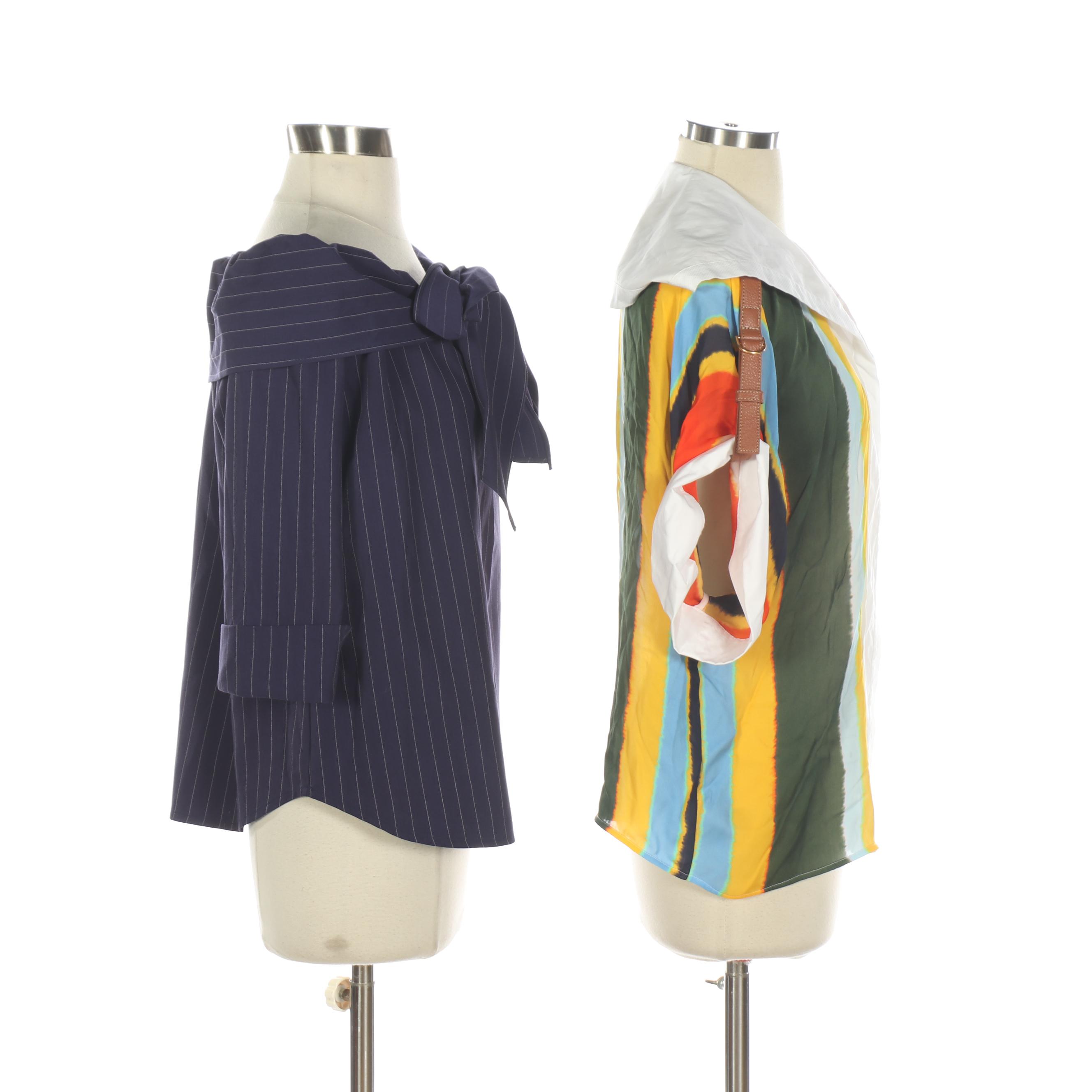 Lilith A Paris and Tory Burch Striped and Tie-Dye Style Shirts