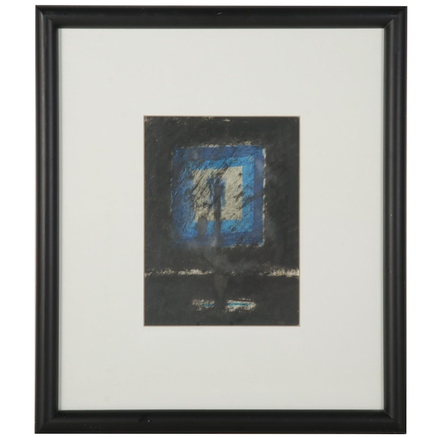 Abstract Charcoal and Pastel Drawing, 1994