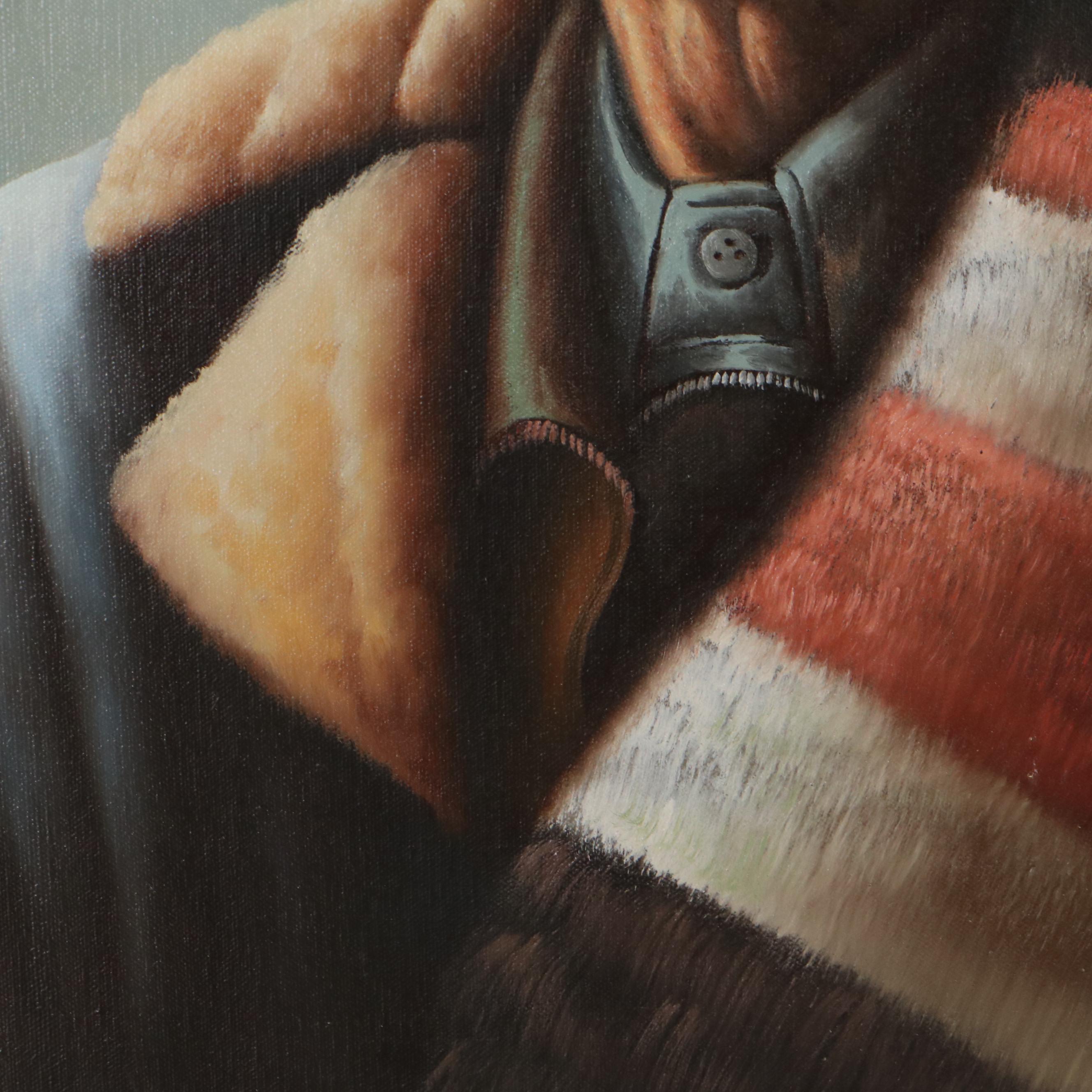 Garcia Portrait Oil Painting of a Native American Man