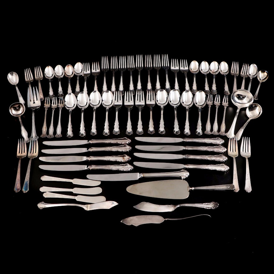 Reed & Barton "Dresden Rose" and Other Silver Plate Flatware