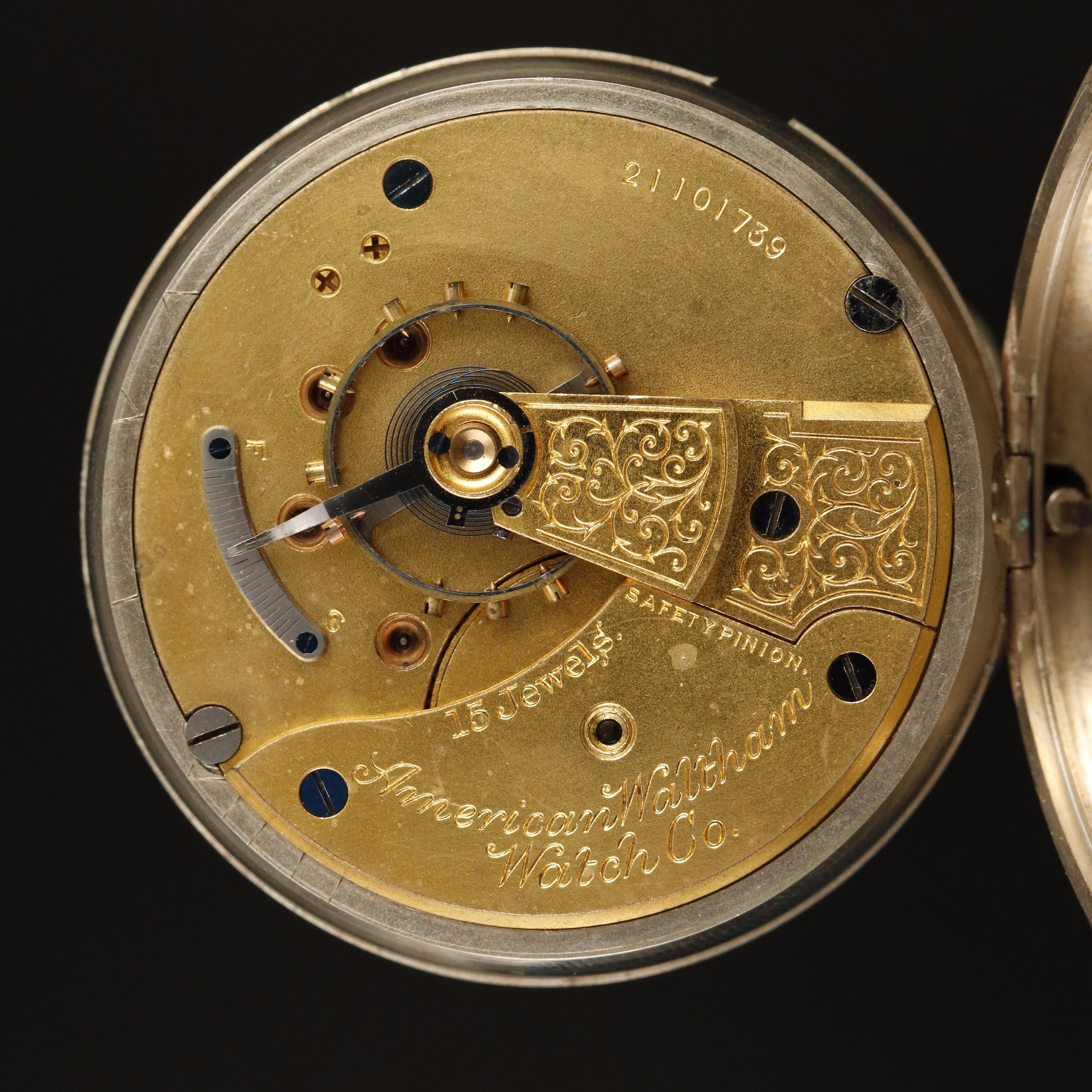 1917 Waltham Swing Out Case Pocket Watch