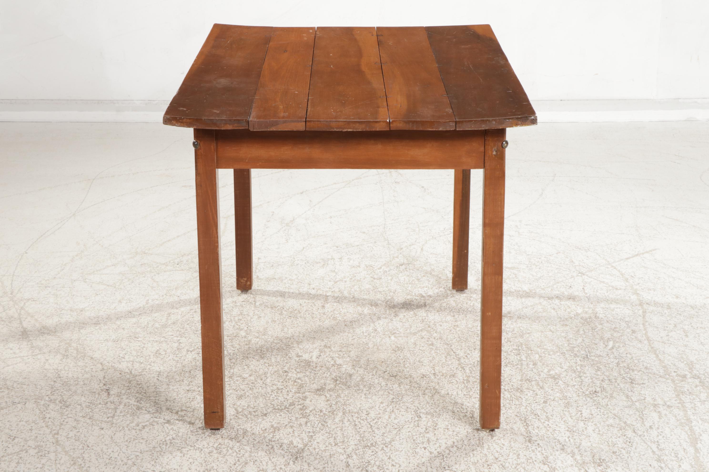 Rustic Walnut Dining Table, Mid-20th Century