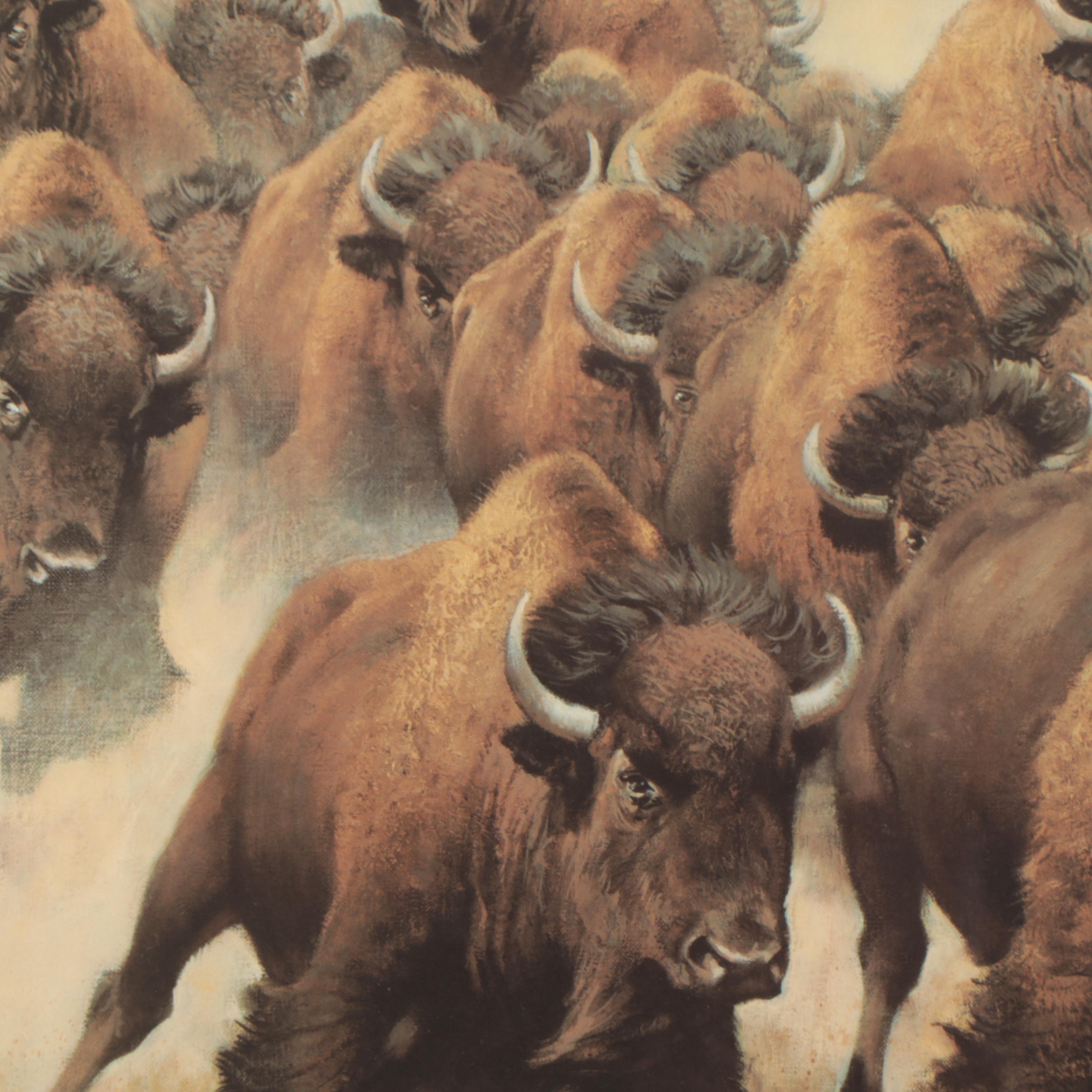 Frank McCarthy Offset Lithograph "The Coming of the Iron Horse"