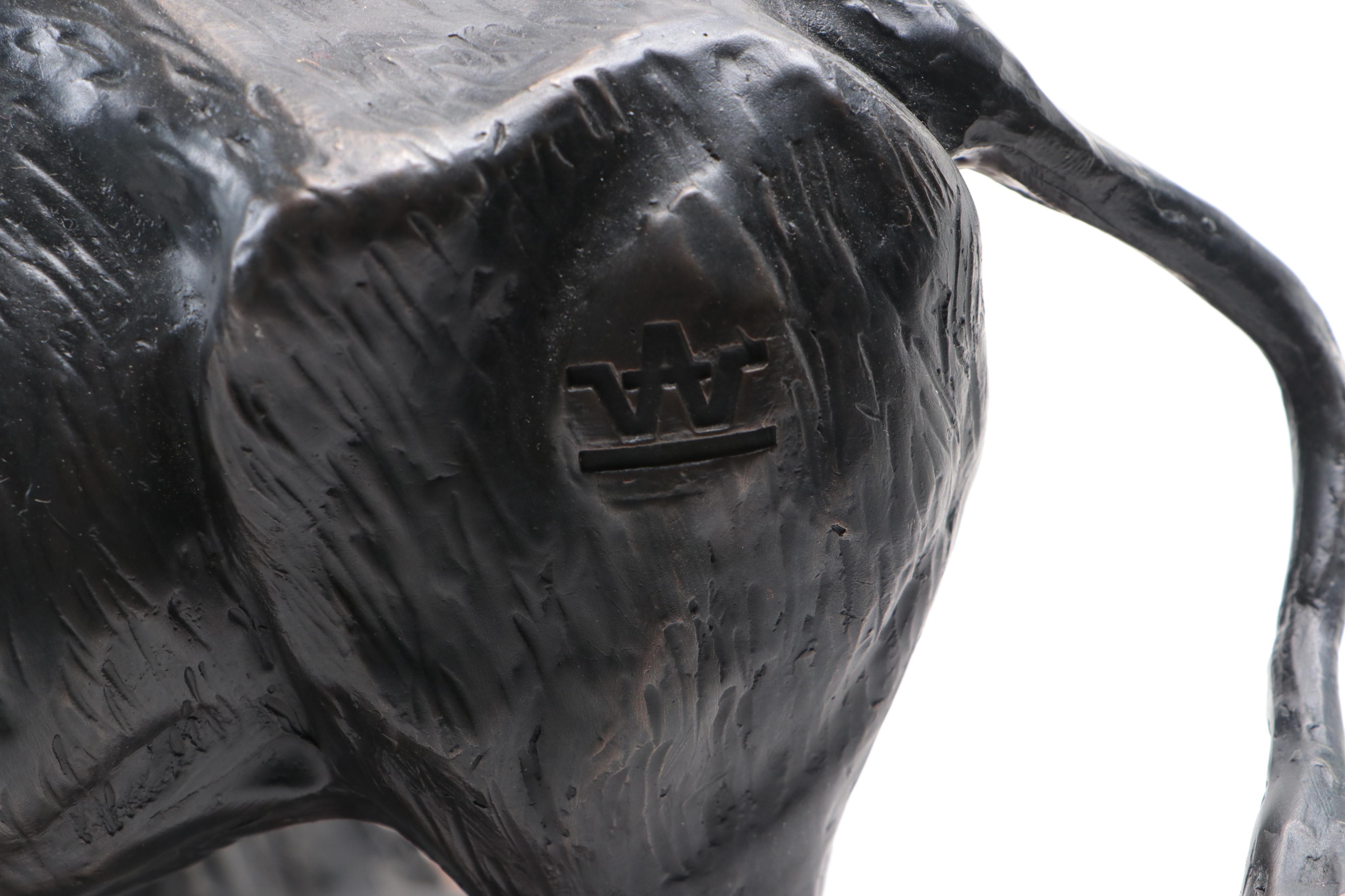 Bob Parks Bronze Sculpture "Longhorns"