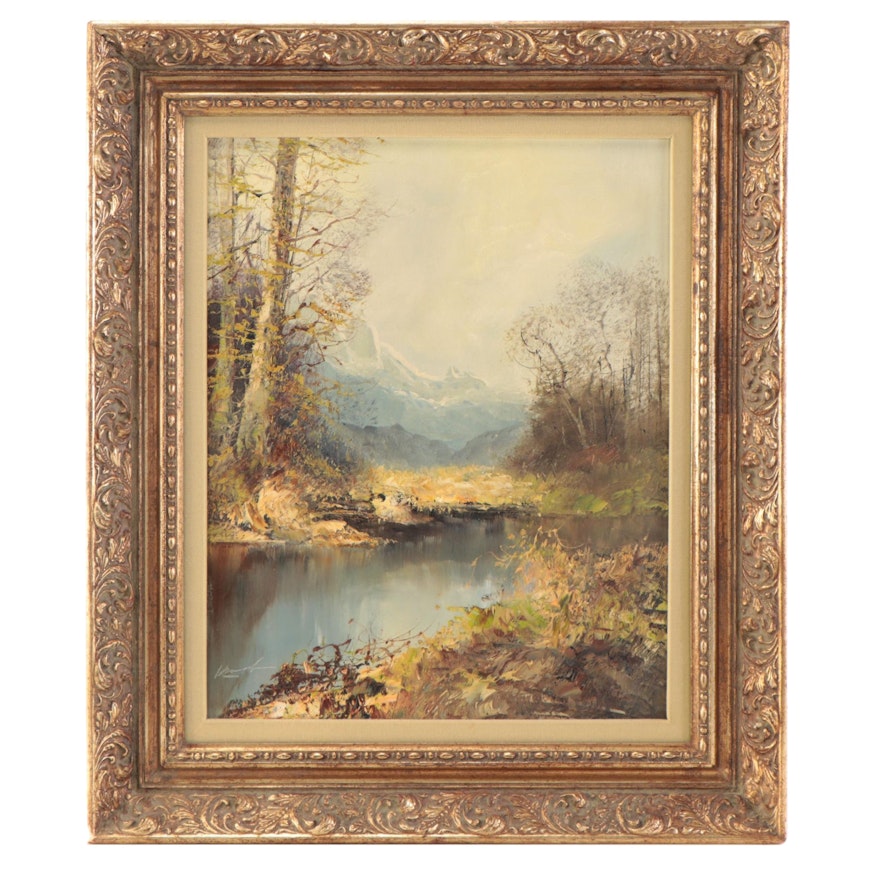 Kort Oil Painting of Nature Scene "Landscape"