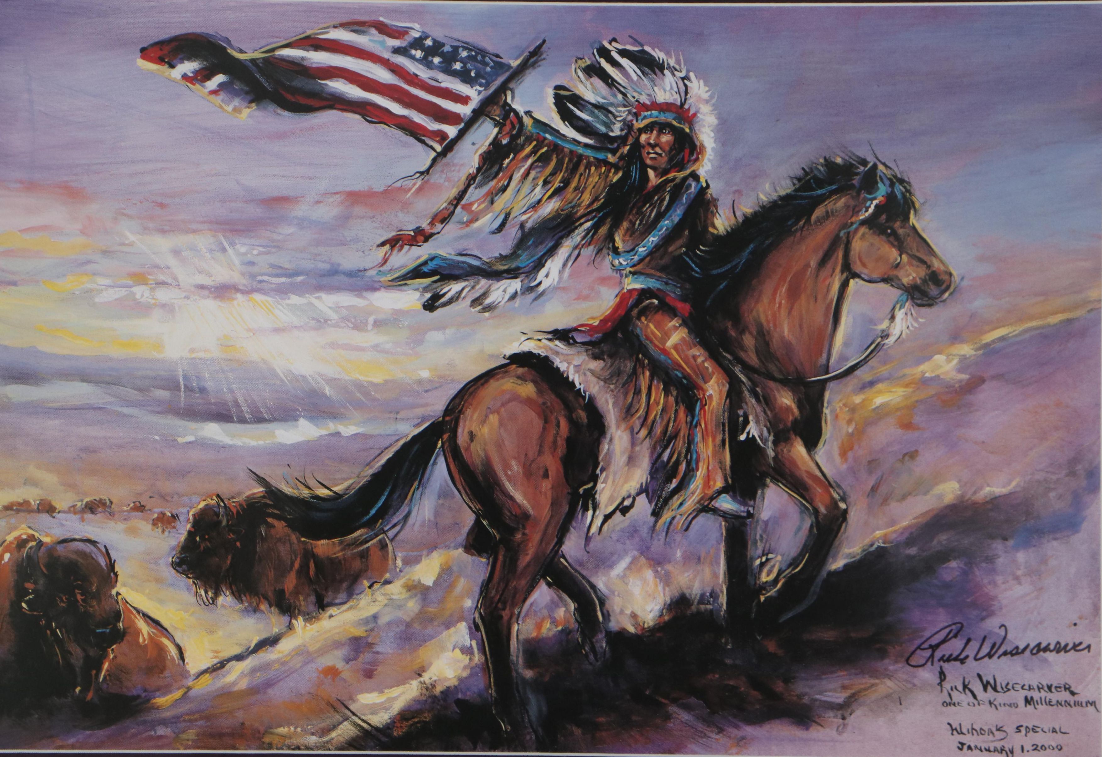 Rick Wisecarver Offset Lithograph "Millennium," 2000