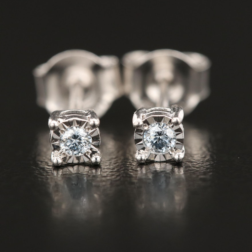 EFFY Sterling 0.10 CTW Lab Grown Diamond Stud Earrings