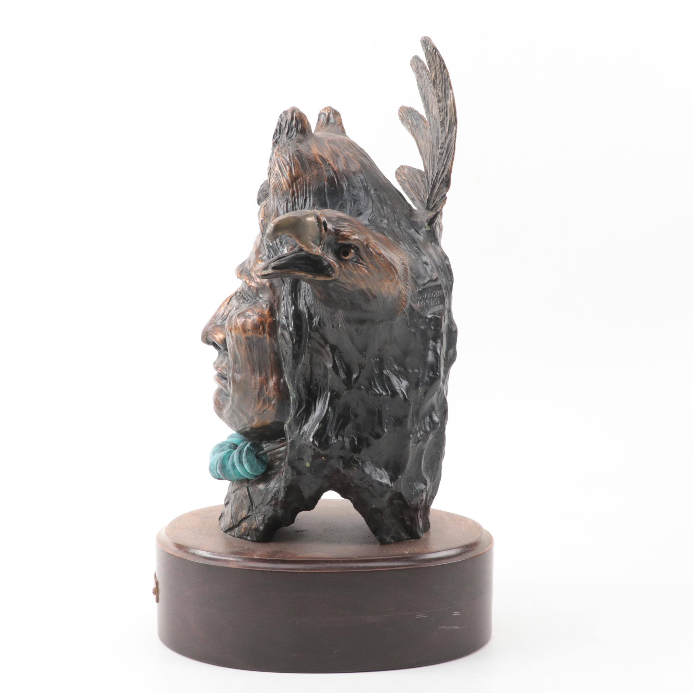 Carl Wagner Bronze Sculpture "Strong Wisdom," 1999