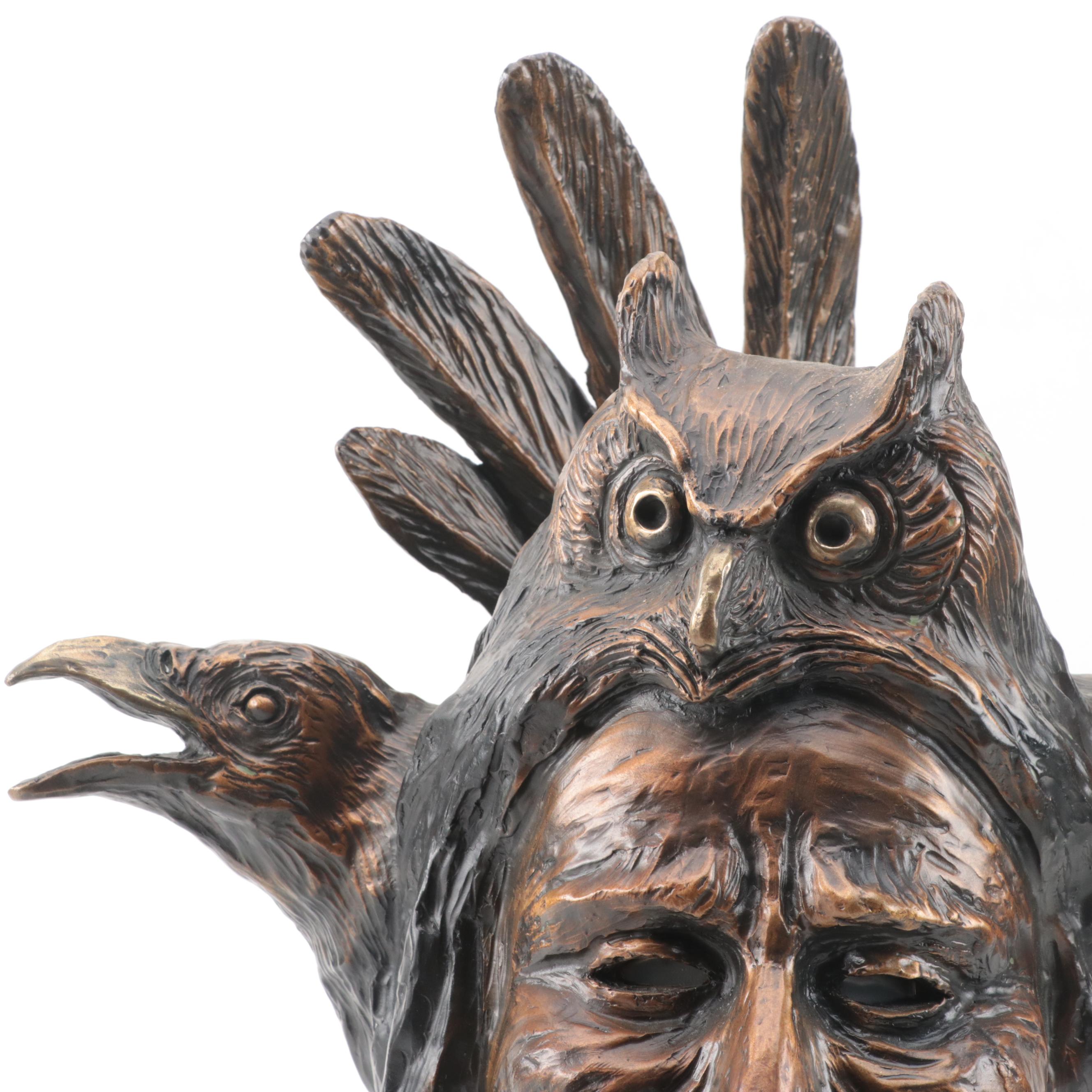 Carl Wagner Bronze Sculpture "Strong Wisdom," 1999