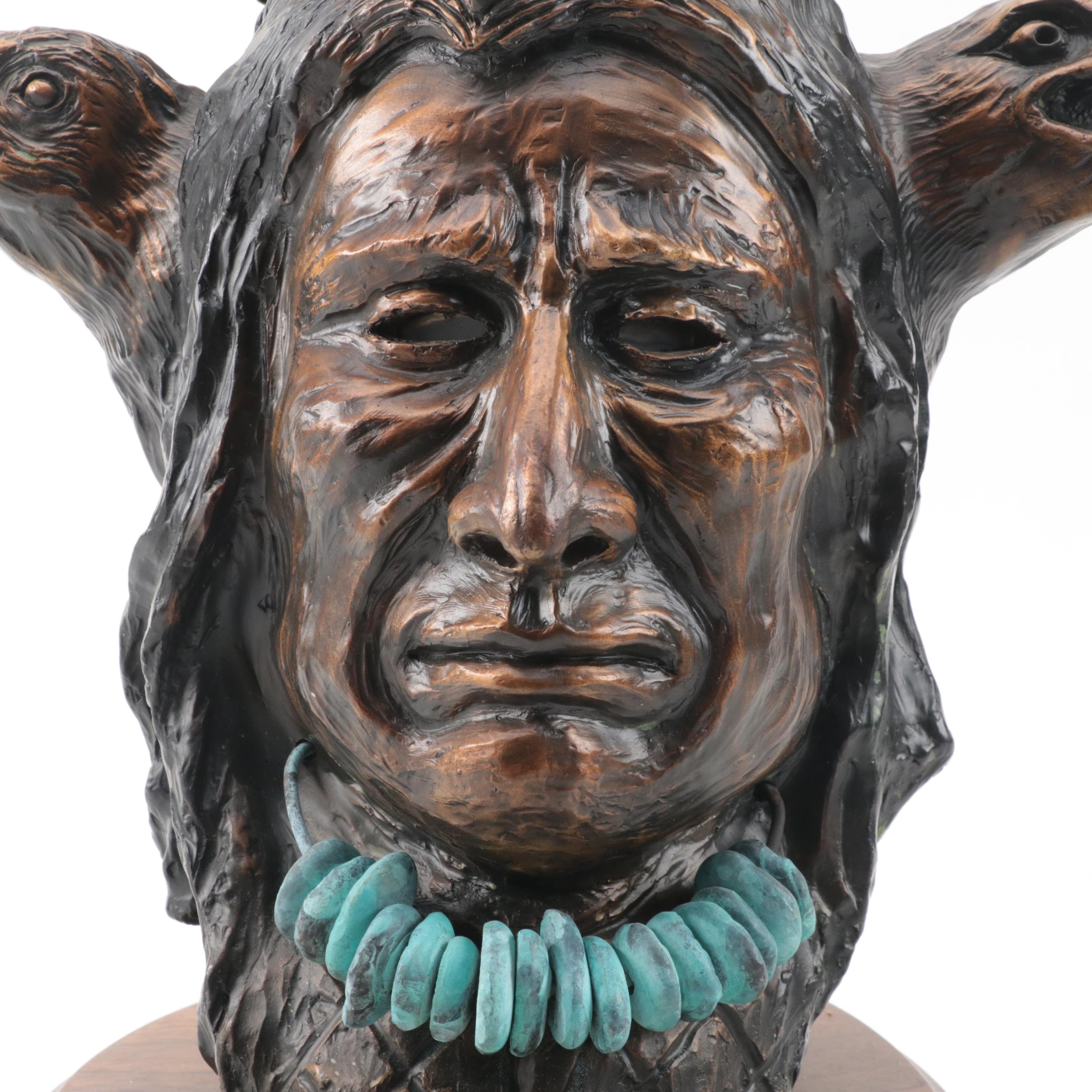 Carl Wagner Bronze Sculpture "Strong Wisdom," 1999