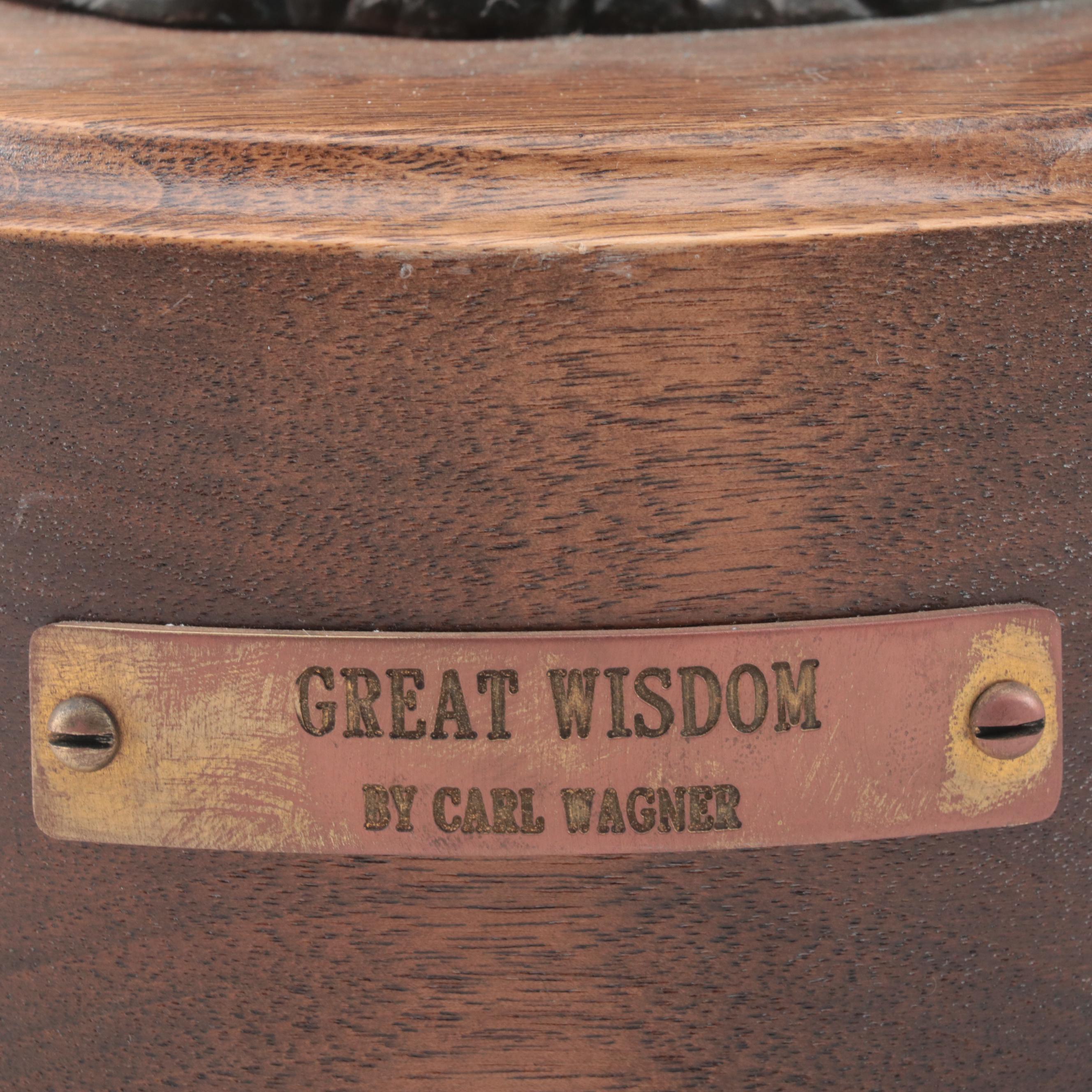 Carl Wagner Bronze Sculpture "Strong Wisdom," 1999