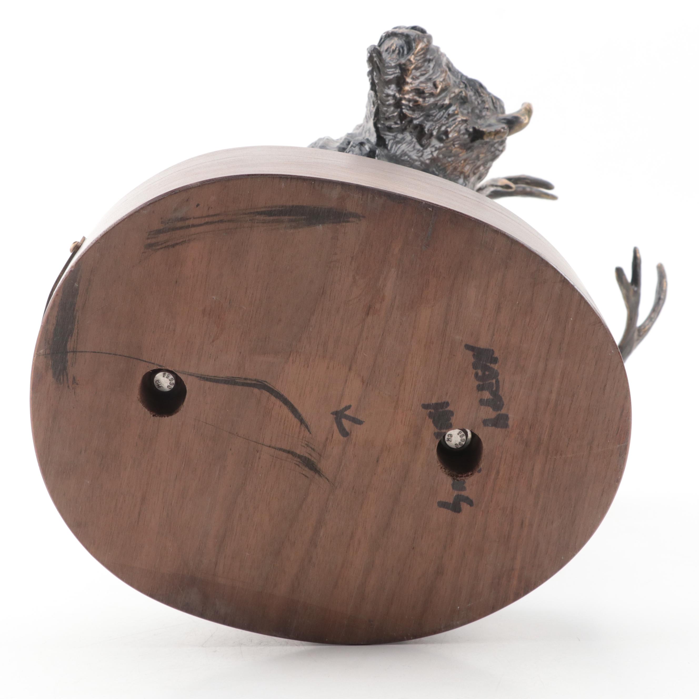 Carl Wagner Bronze Sculpture "Happy Hunting," 2000