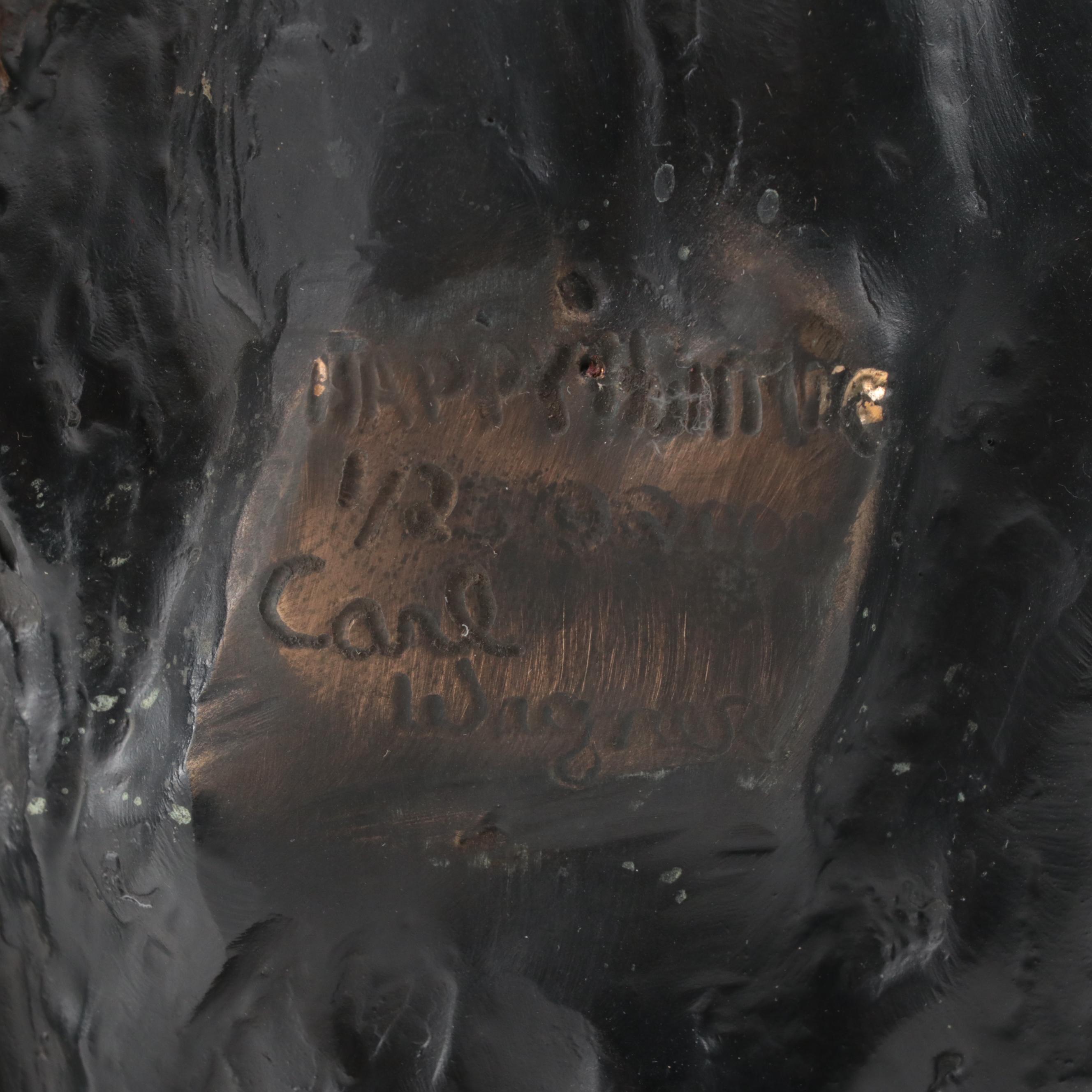 Carl Wagner Bronze Sculpture "Happy Hunting," 2000