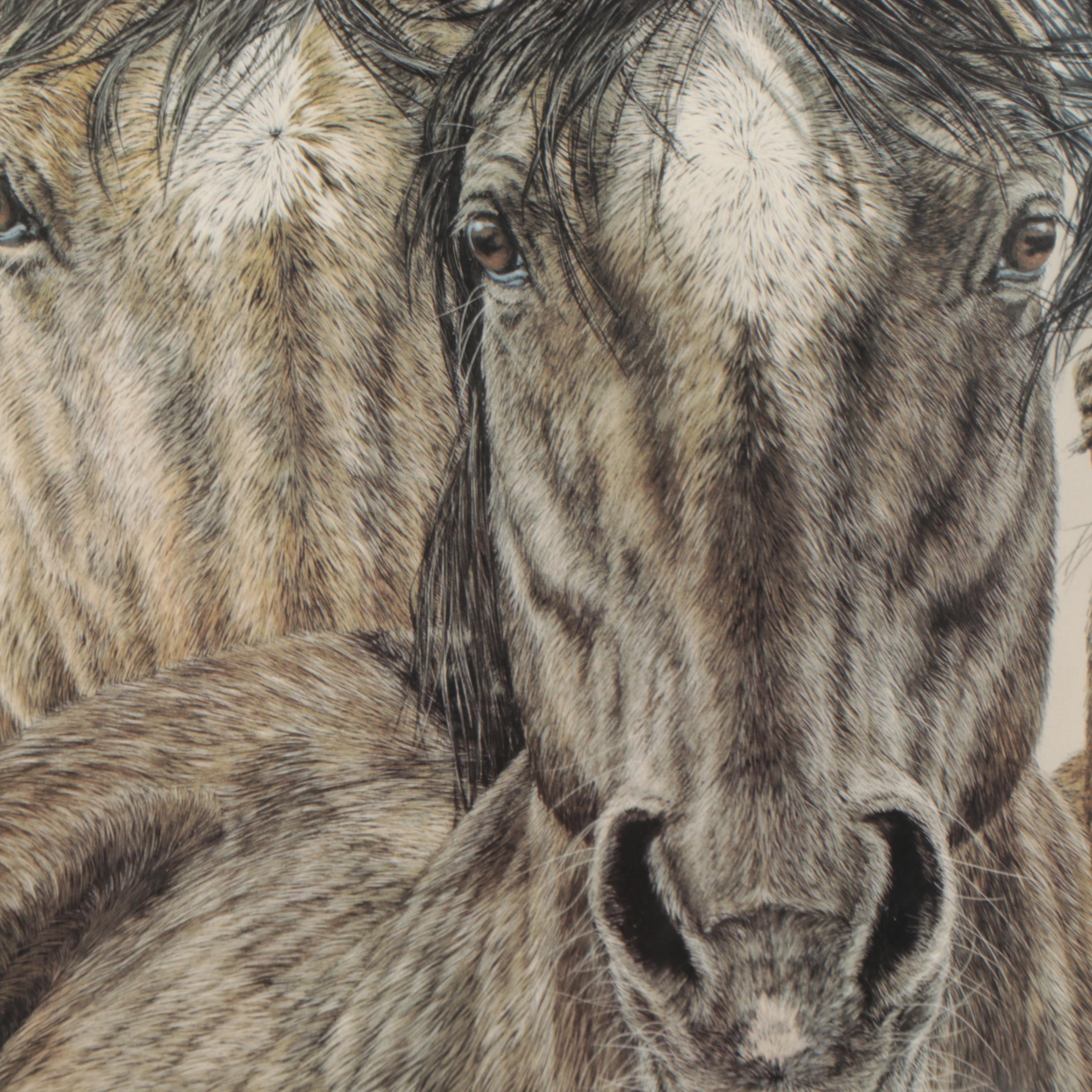 Judy Larson Offset Lithograph "Pryor Commitment," 1997