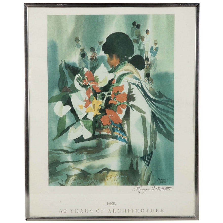 Harwood K. Smith Offset Lithograph Poster, Late 20th Century