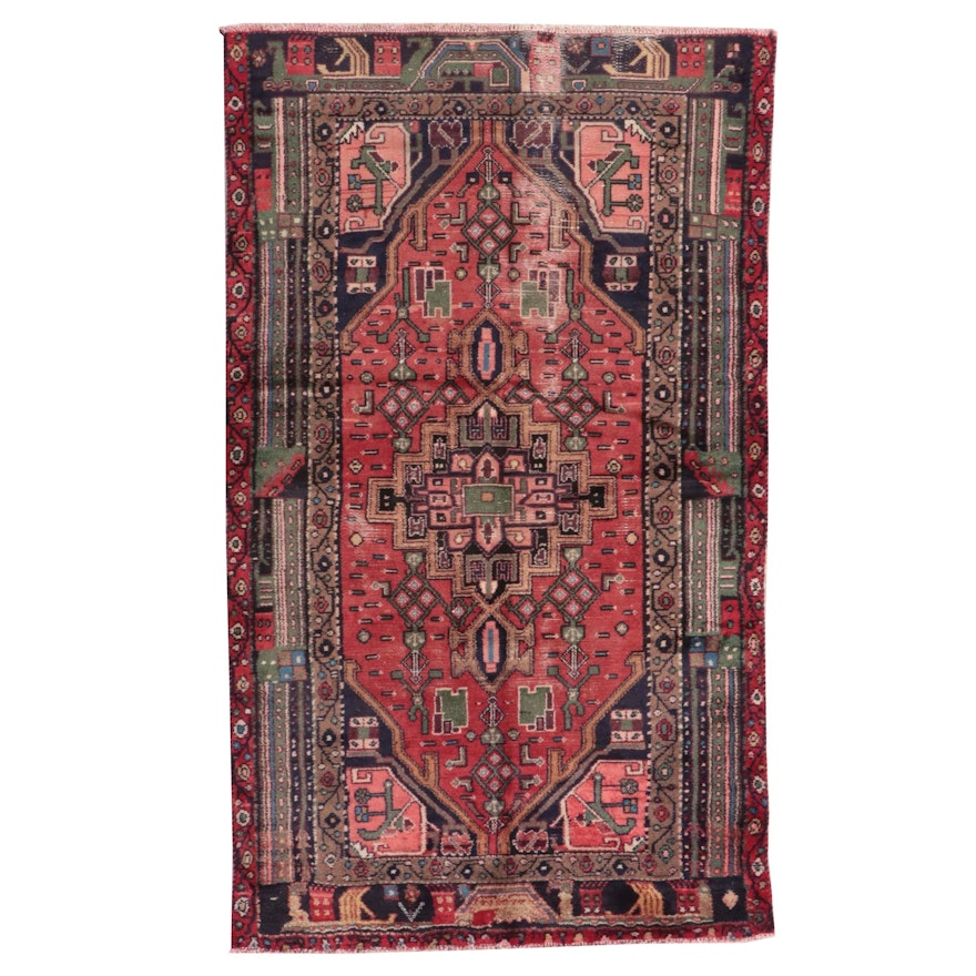 3'11 x 6'6 Hand-Knotted Persian Tribal Area Rug