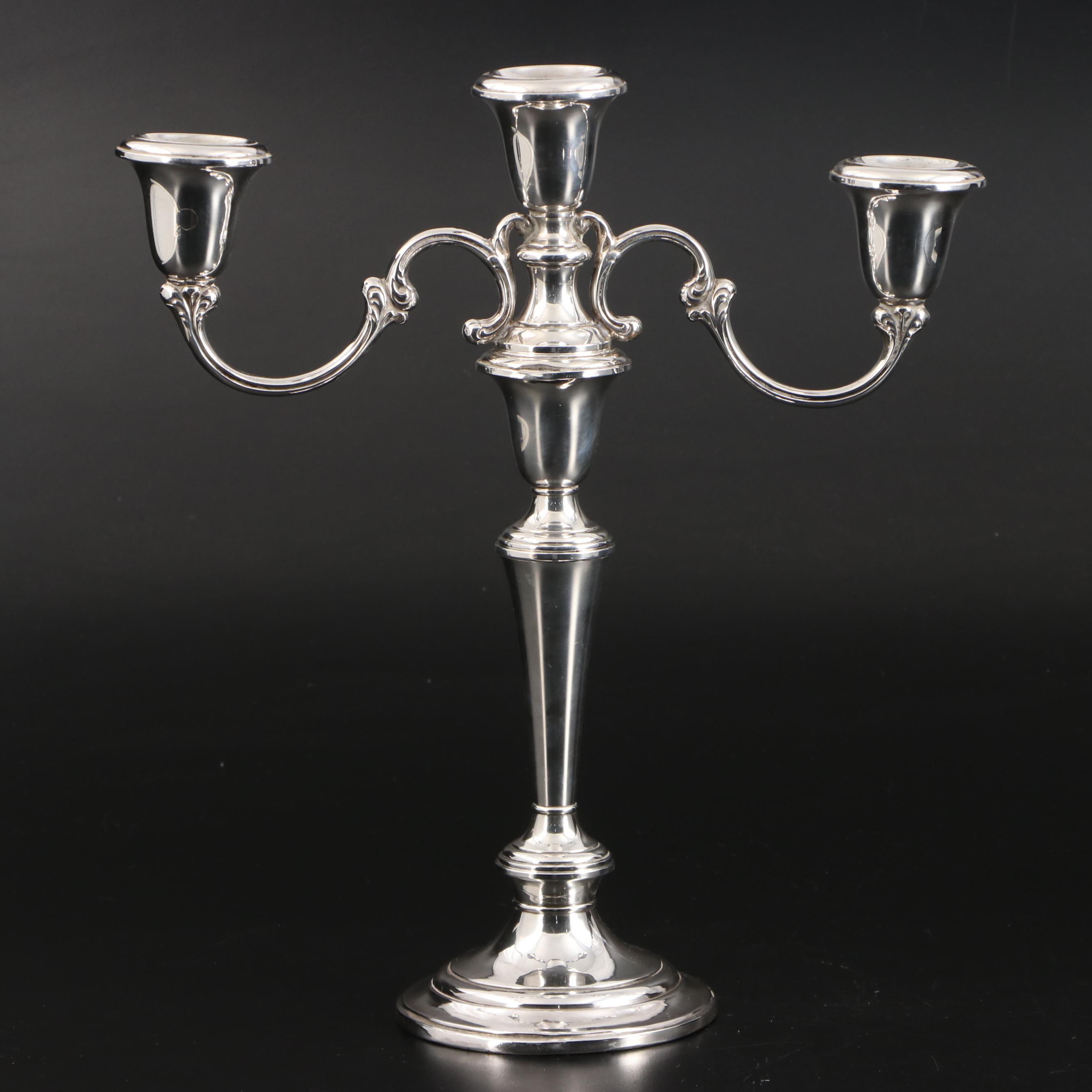 Gorham "Puritan" Weighted Sterling Silver Candelabra