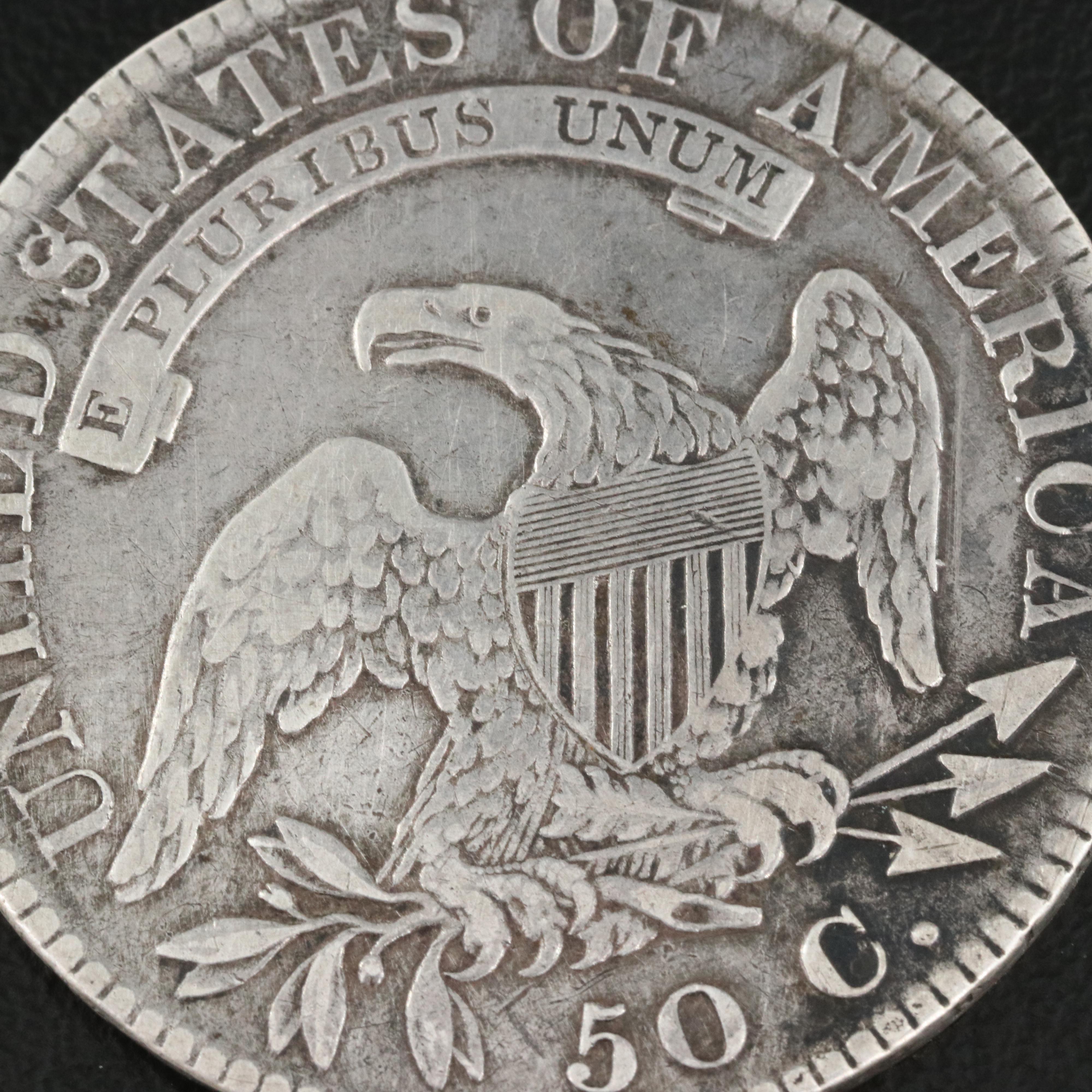 1821 Capped Bust Silver Half Dollar