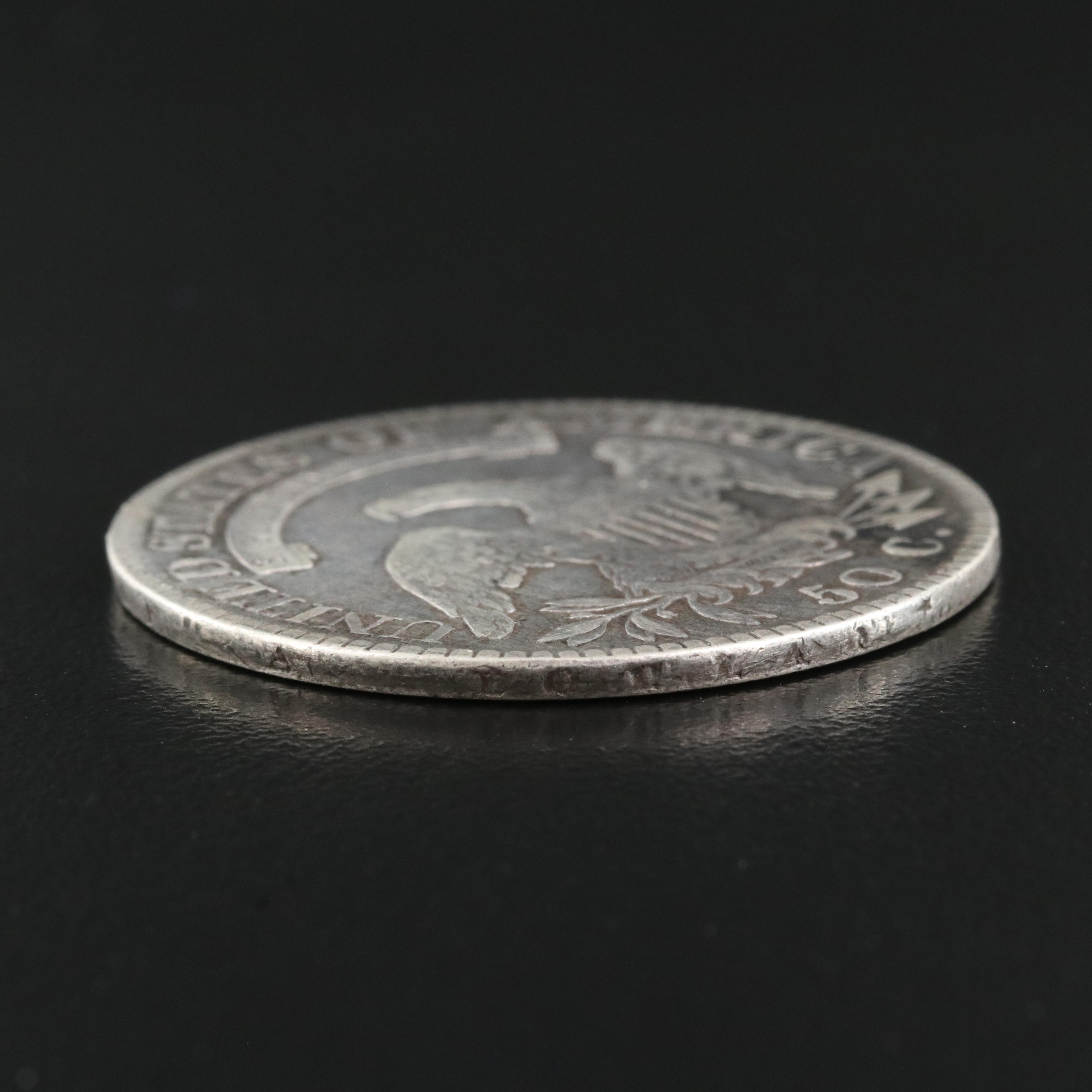 1821 Capped Bust Silver Half Dollar