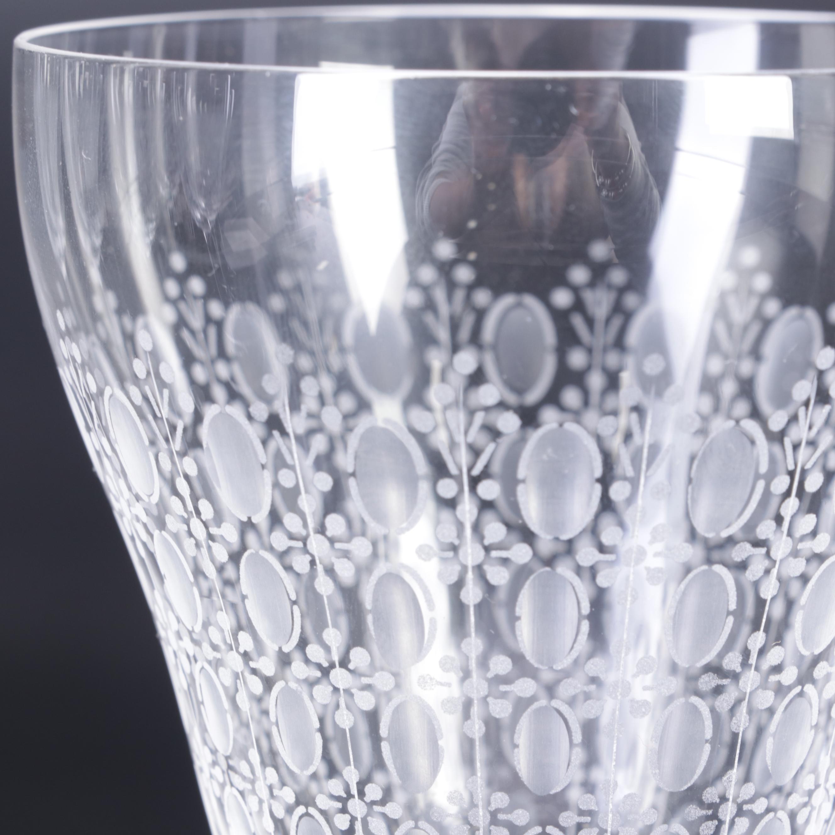 Rosenthal Crystal "Romance" Wine Glasses, Mid to Late 20th Century