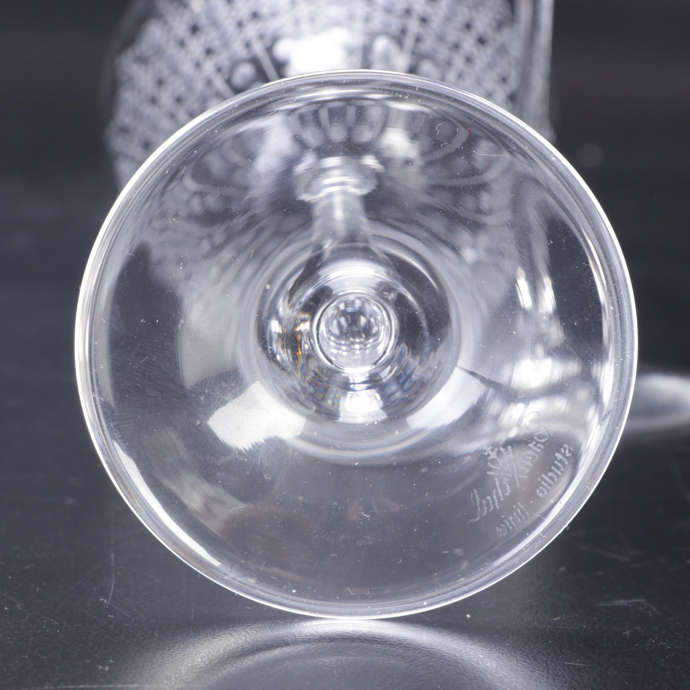 Rosenthal Crystal "Romance" Wine Glasses, Mid to Late 20th Century