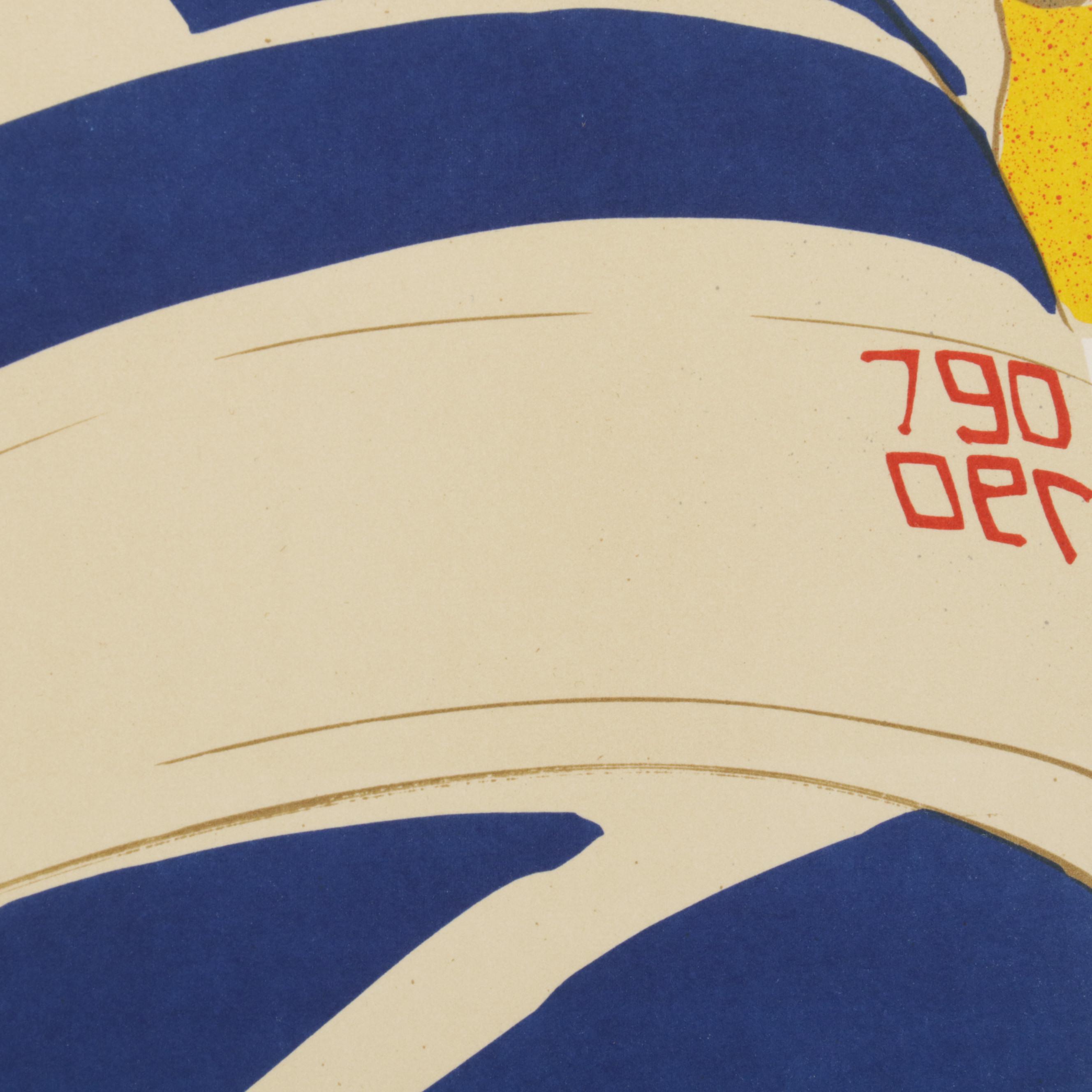 Elizabeth Schippert Maritime Color Lithographs of Yachts, Late 20th Century