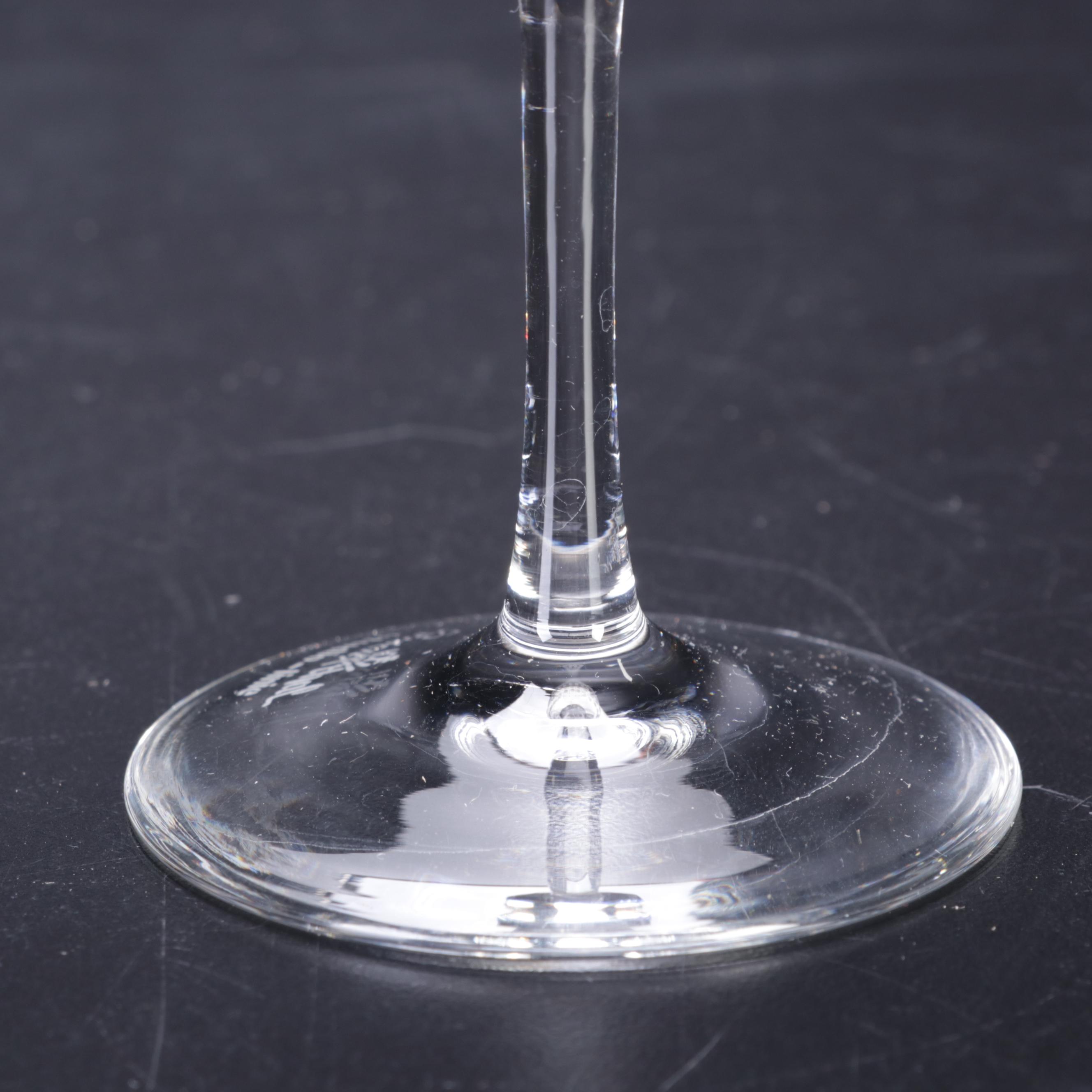 Rosenthal Crystal "Romance" Champagne Flutes, Late 20th Century