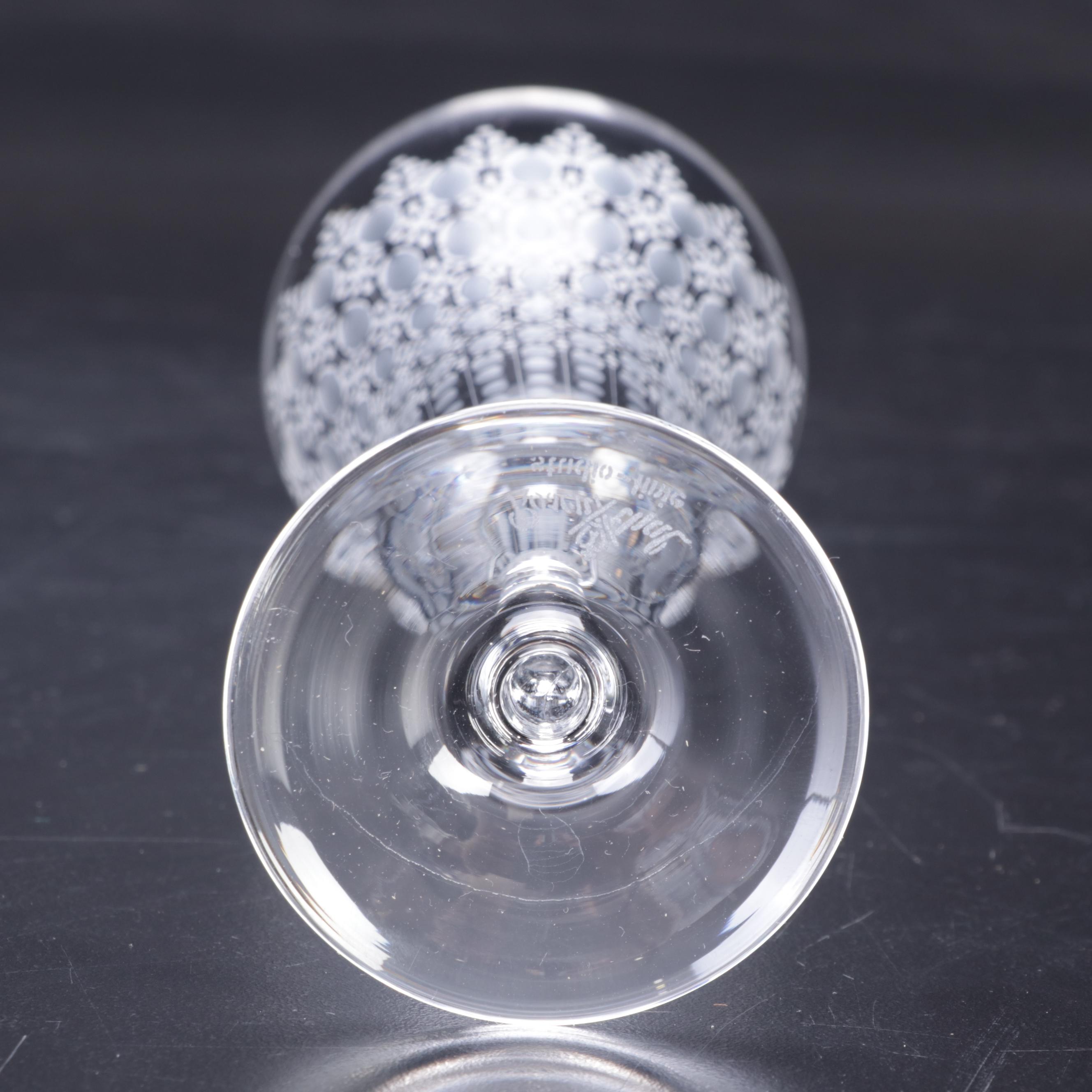 Rosenthal Crystal "Romance" Champagne Flutes, Late 20th Century