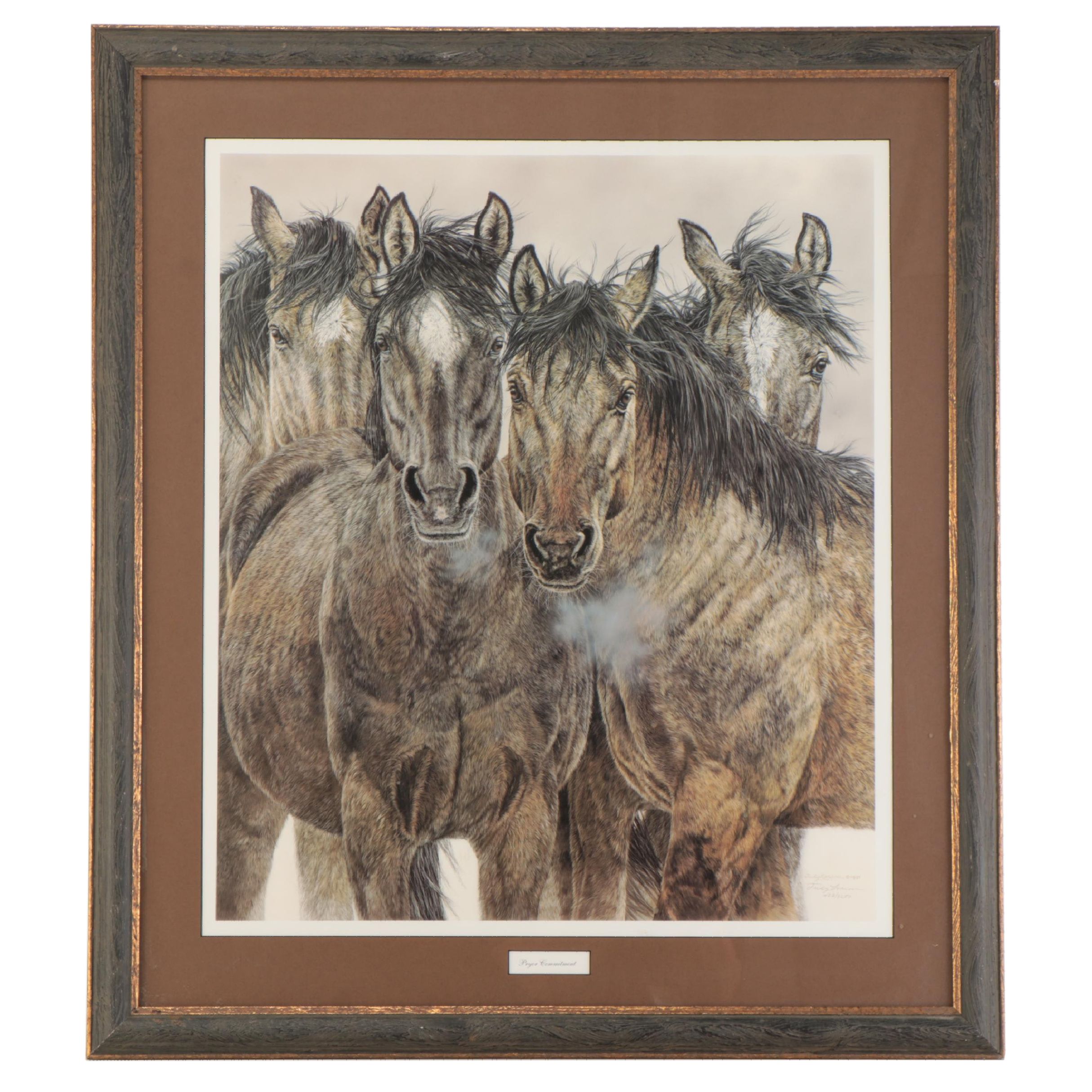 Judy Larson Offset Lithograph "Pryor Commitment," 1997