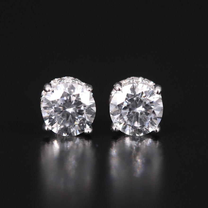14K 2.27 CTW Lab Grown Diamond Stud Earrings
