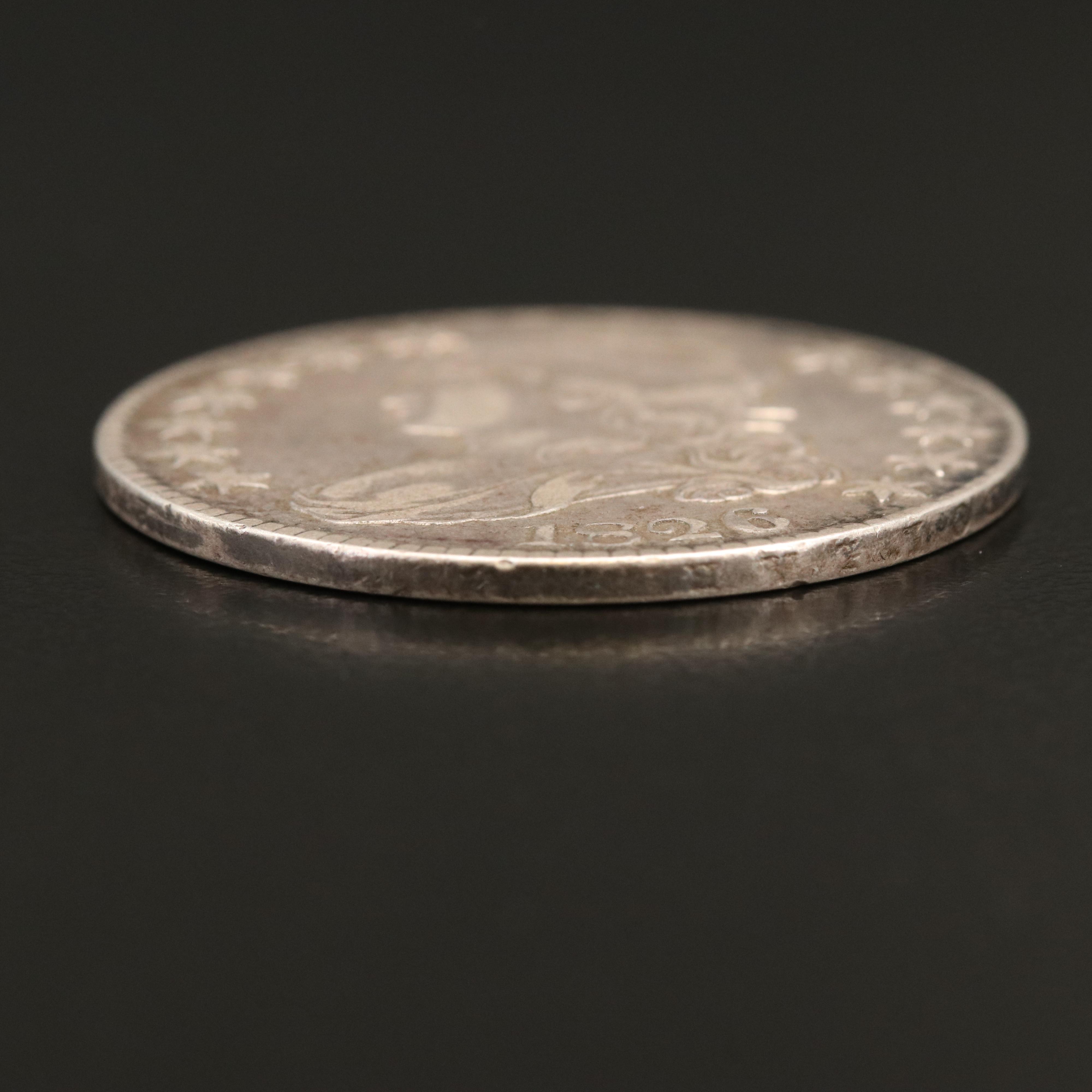 1826 Capped Bust Silver Half Dollar