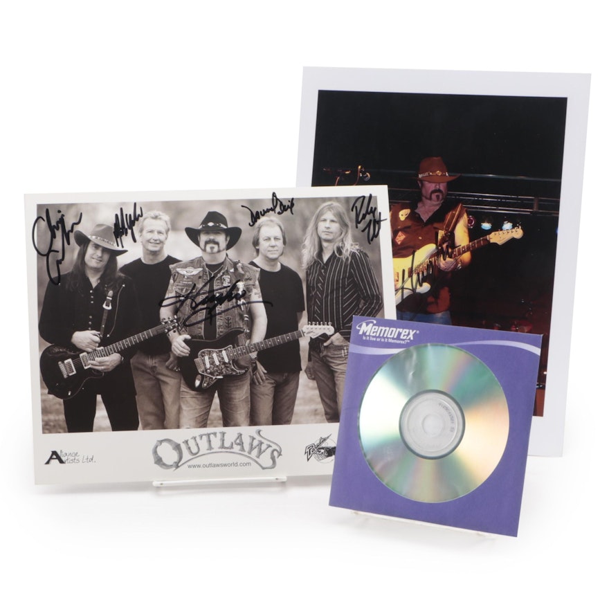 The Outlaws Signed Giclée Print and Thomasson Signed Print With CD